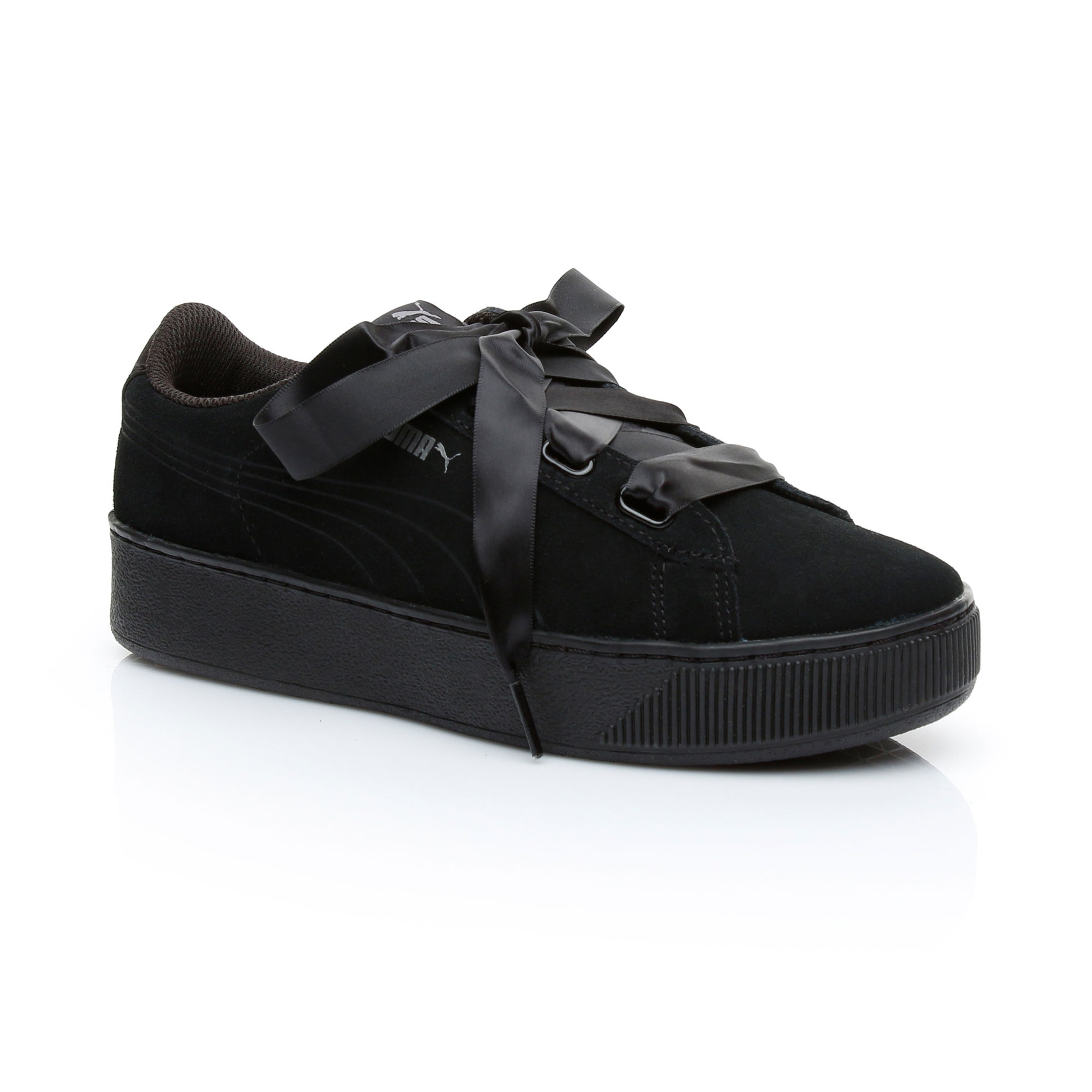 Puma Vikky Platform Ribbon Kadın Siyah Sneaker