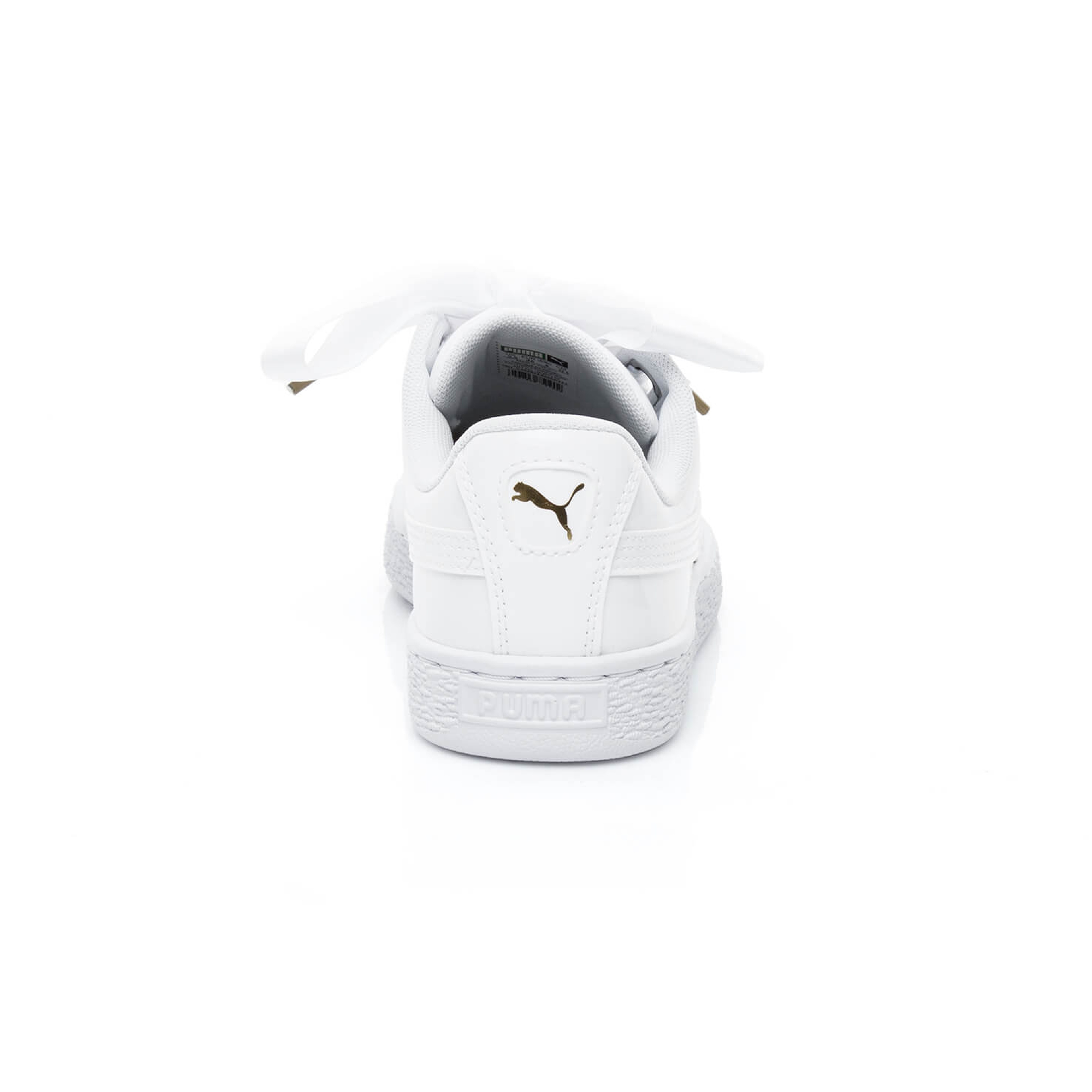 Puma Basket Heart Patent Kadın Beyaz Spor Ayakkabı