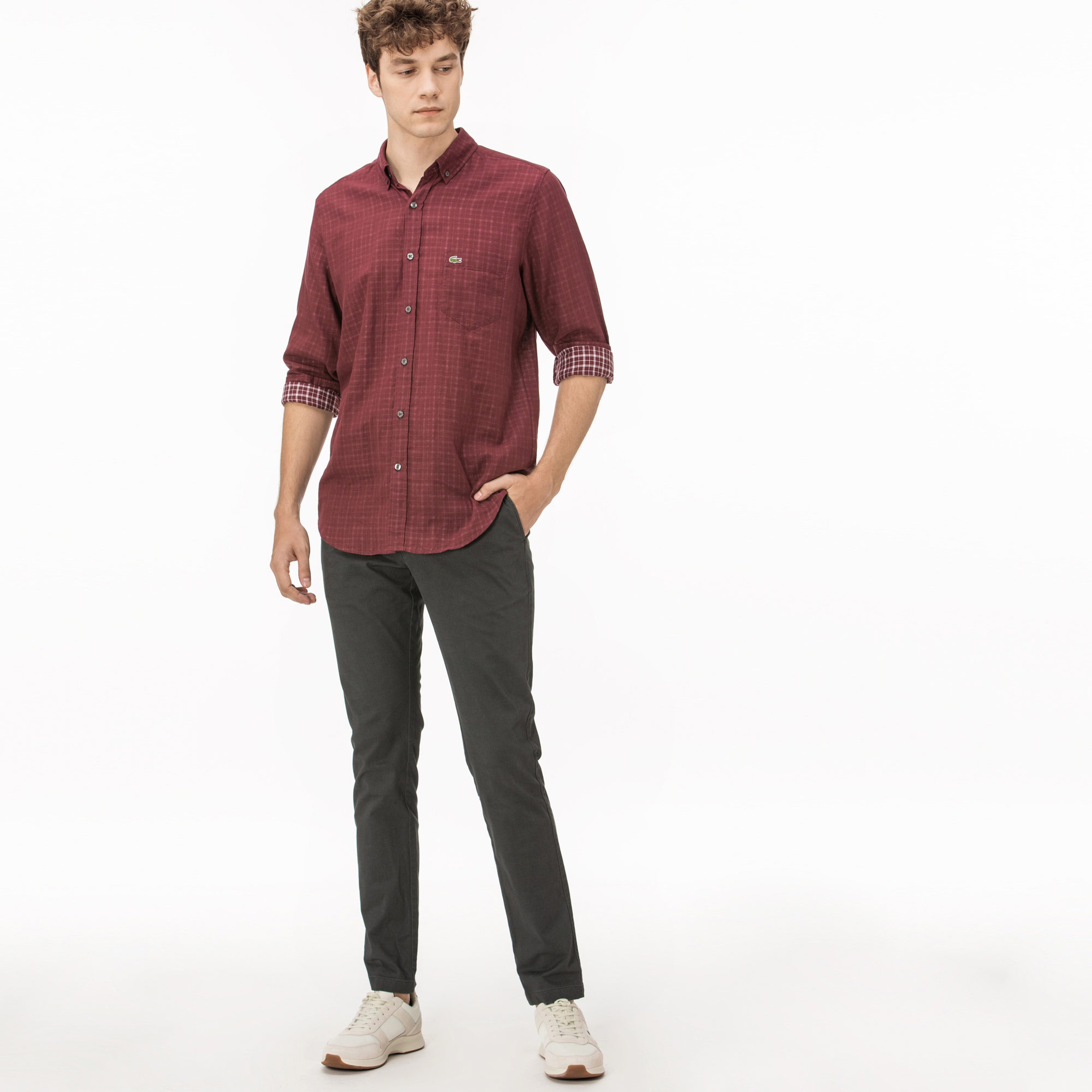 Lacoste Erkek Gri Pantolon