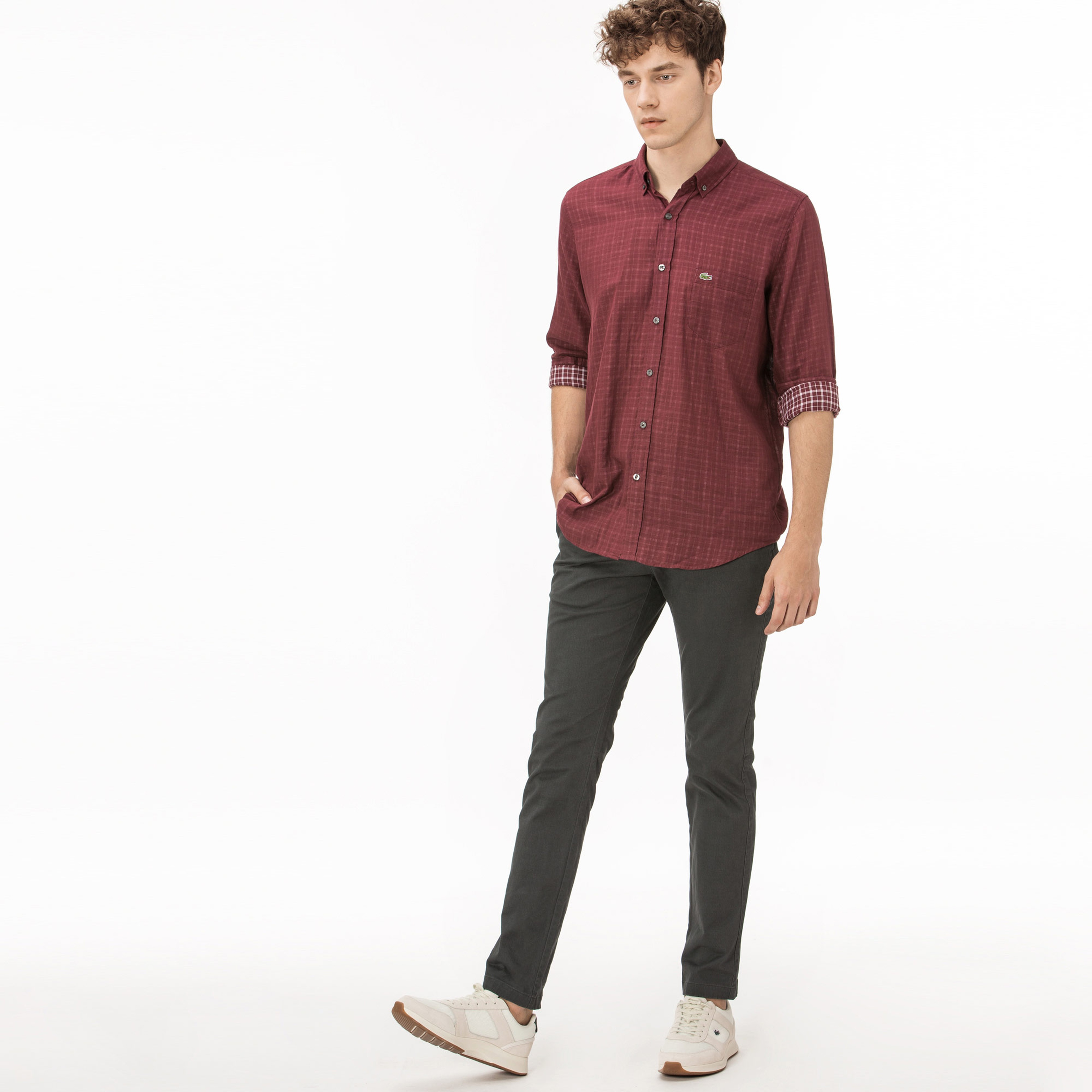 Lacoste Erkek Gri Pantolon