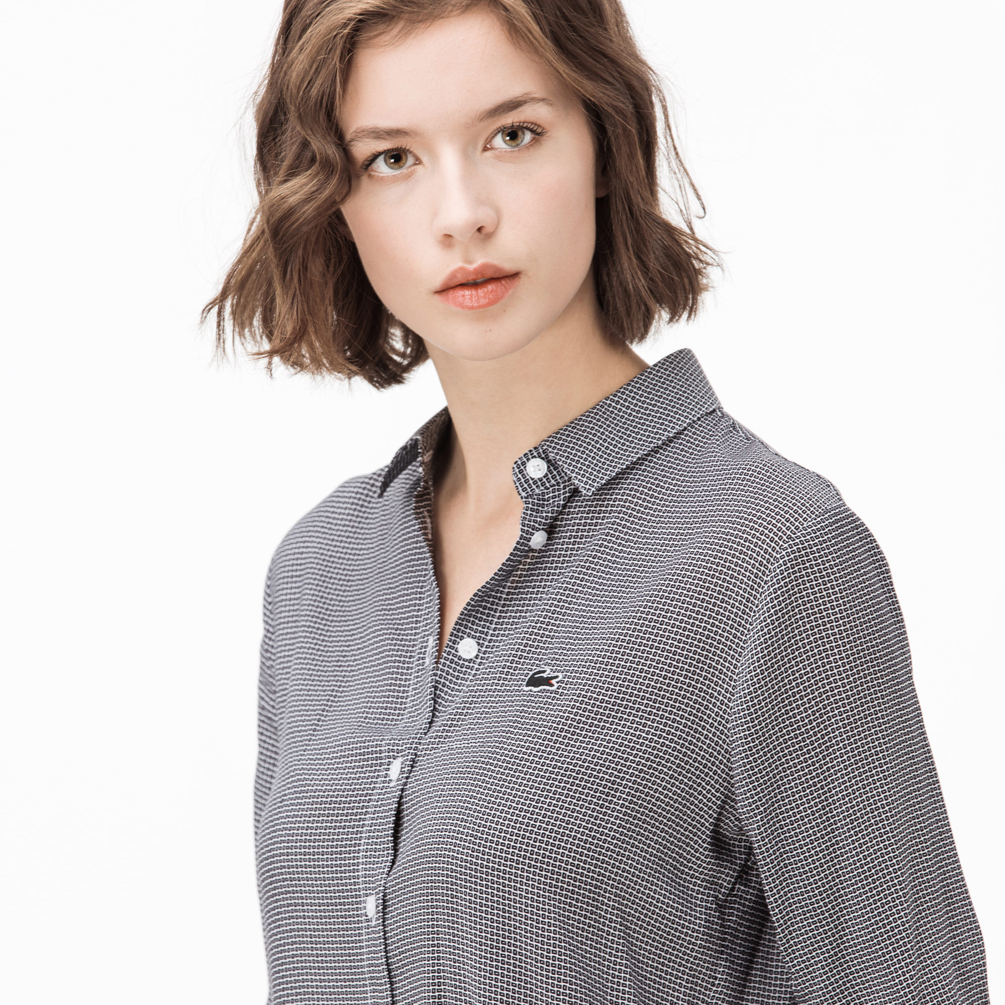 Lacoste Kadın Siyah Gömlek