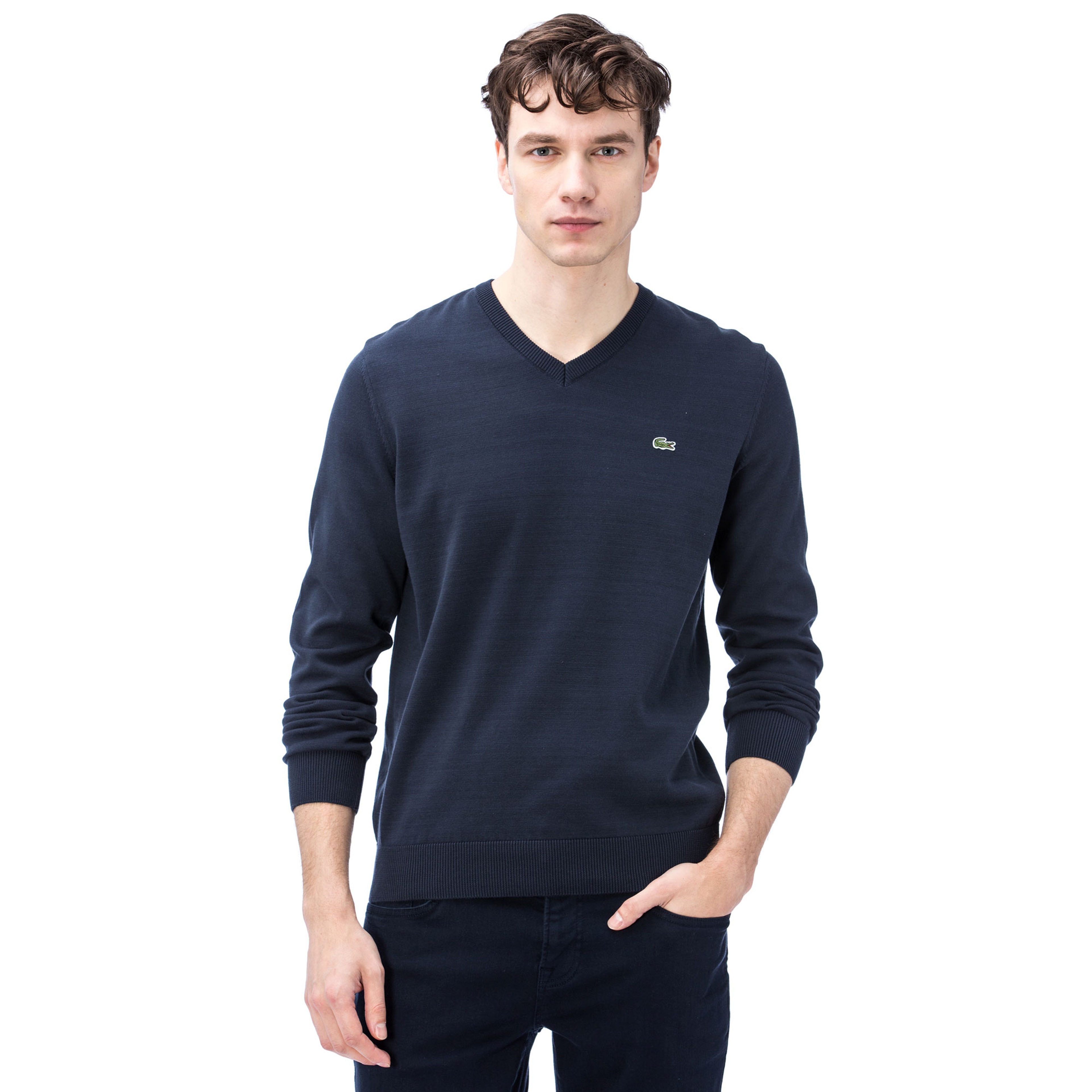 Lacoste Erkek Lacivert Triko