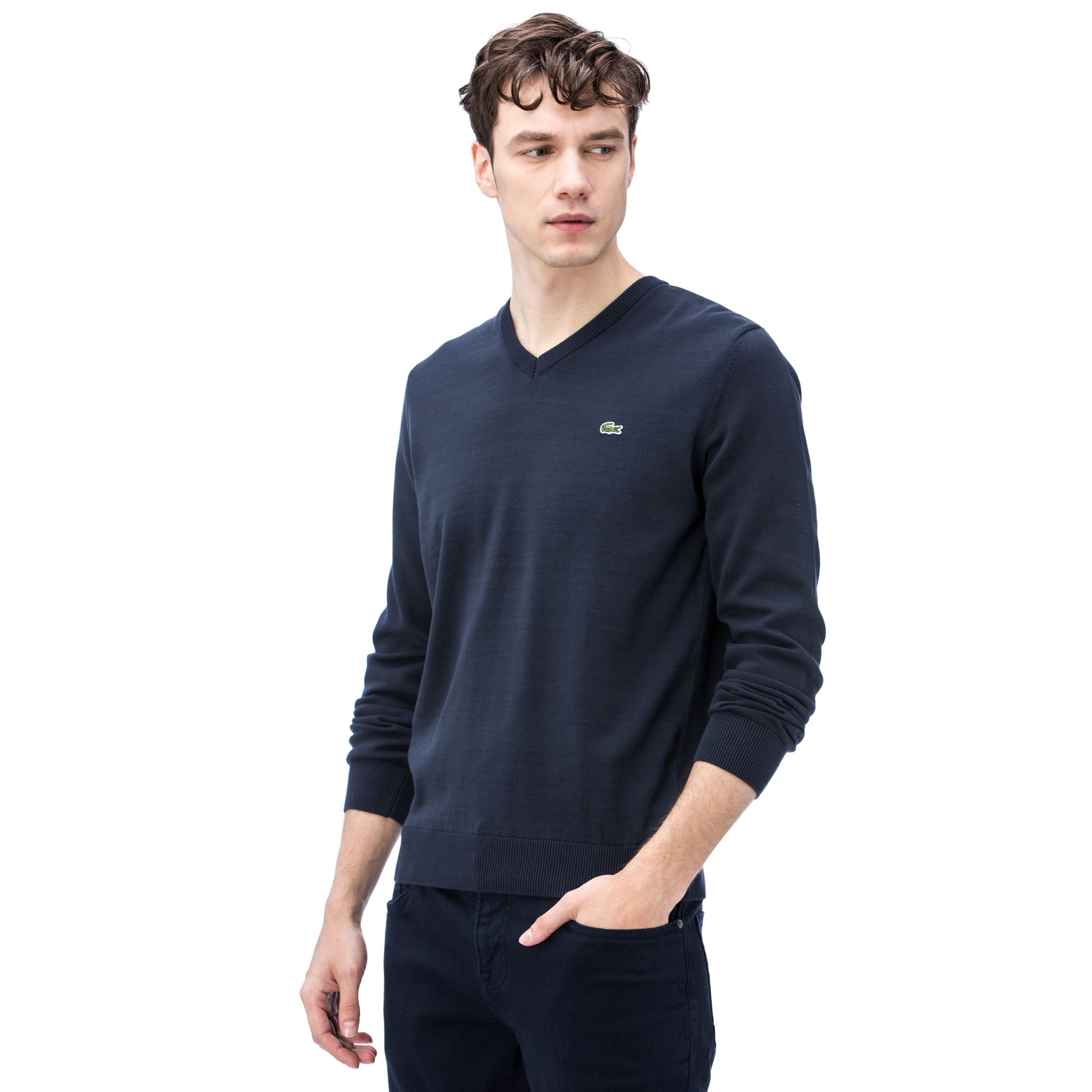 Lacoste Erkek Lacivert Triko