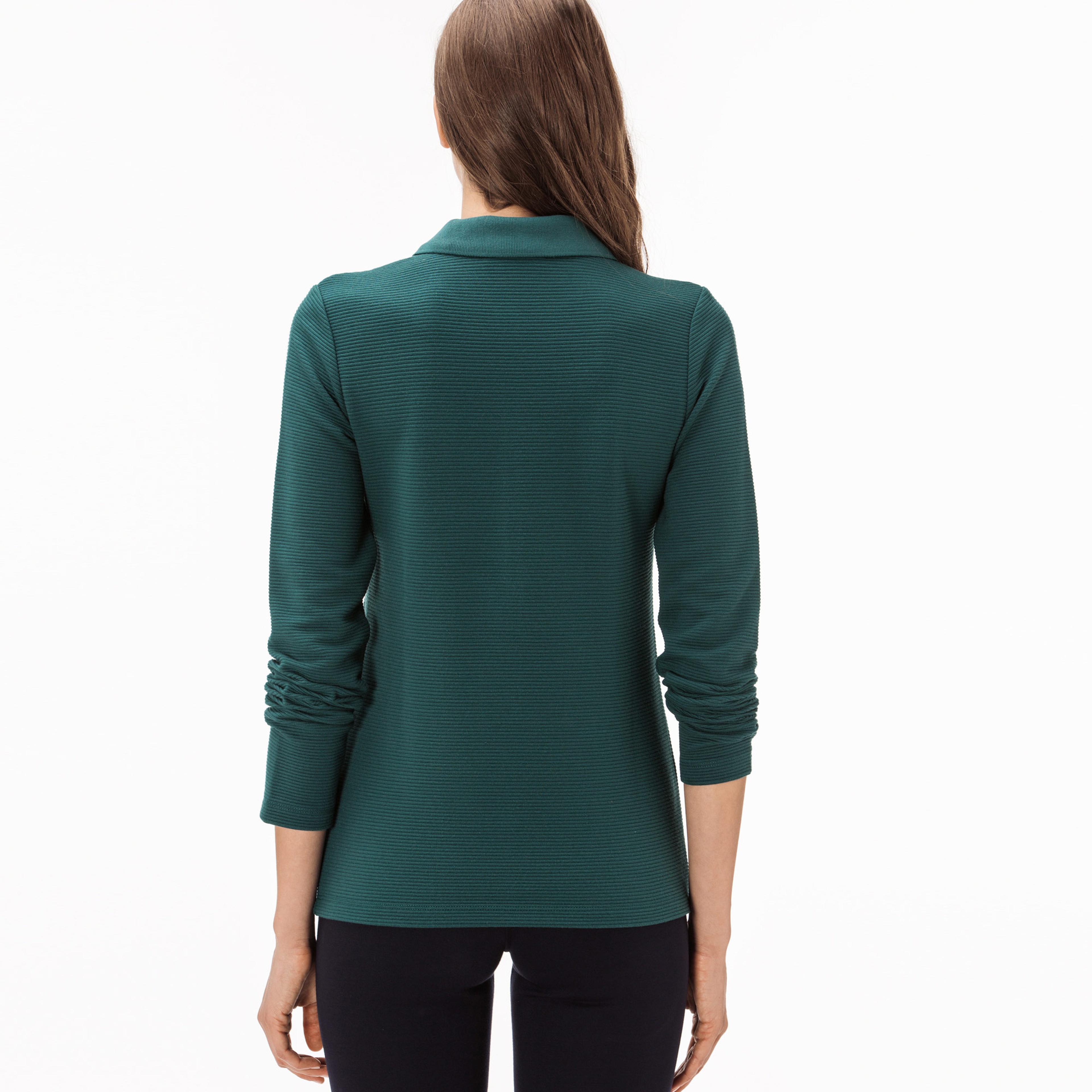 Lacoste Kadın Yeşil Uzun Kollu Polo