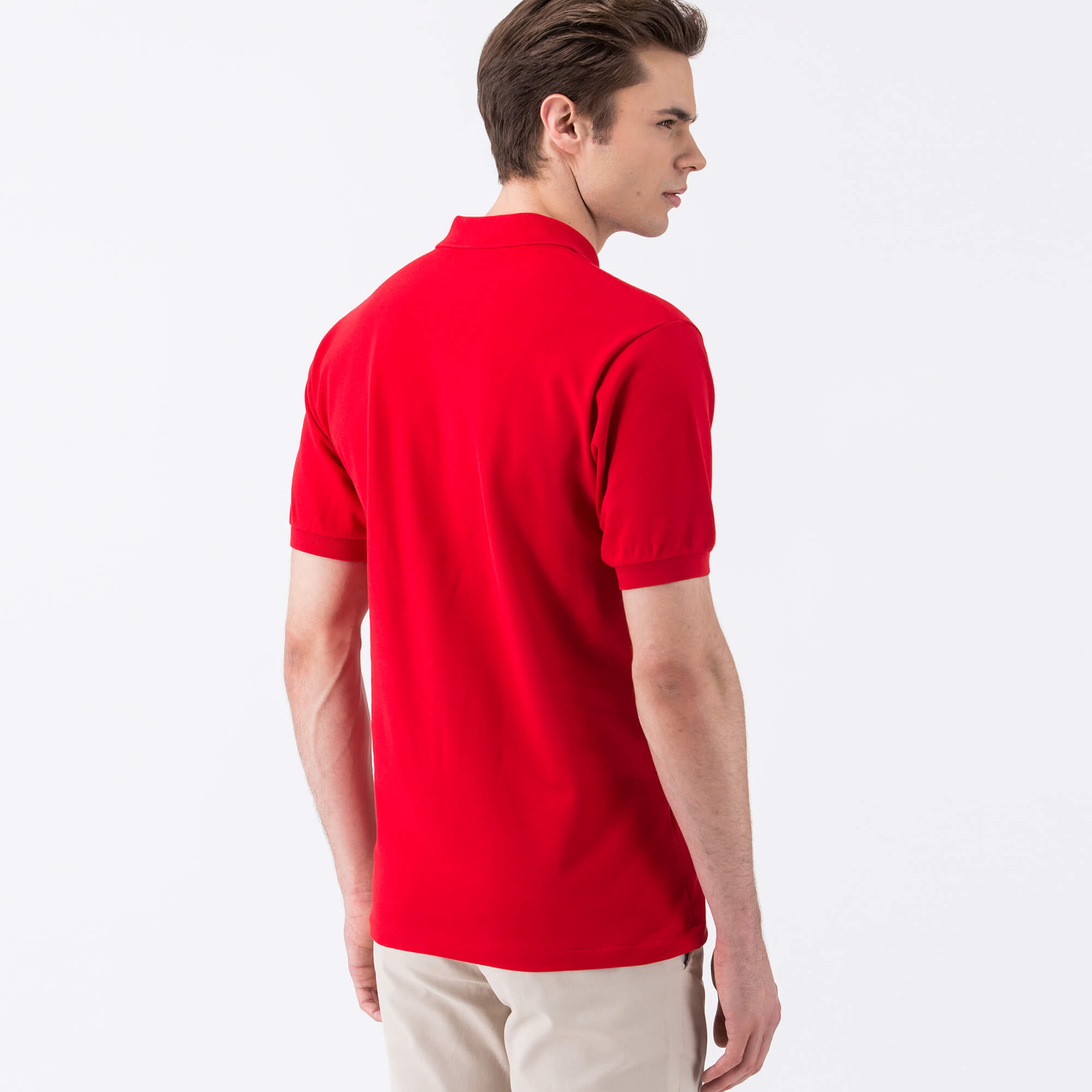 Lacoste Erkek Kırmızı Klasik Fit Kısa Kollu Polo