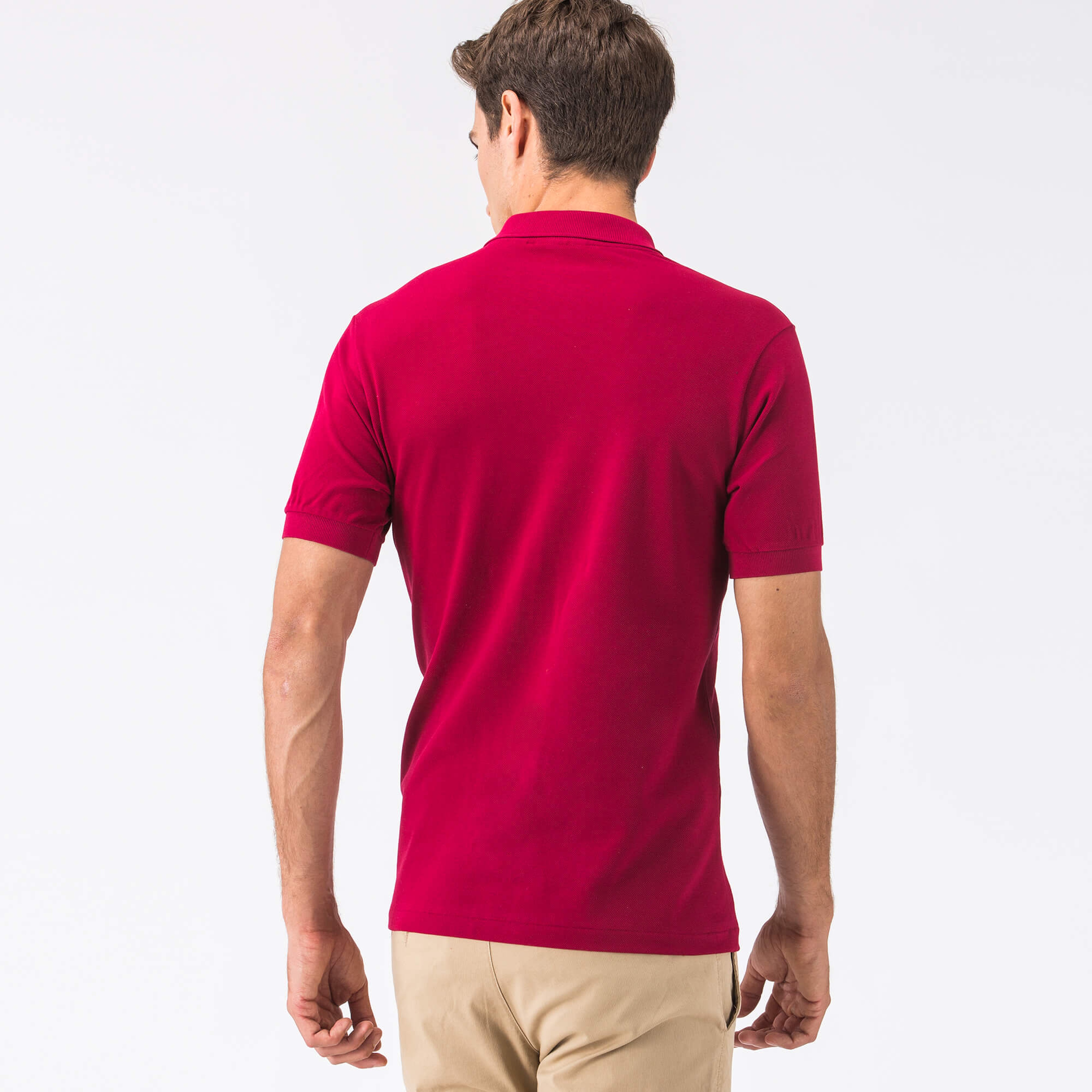 Lacoste Erkek Regular Fit Bordo Polo