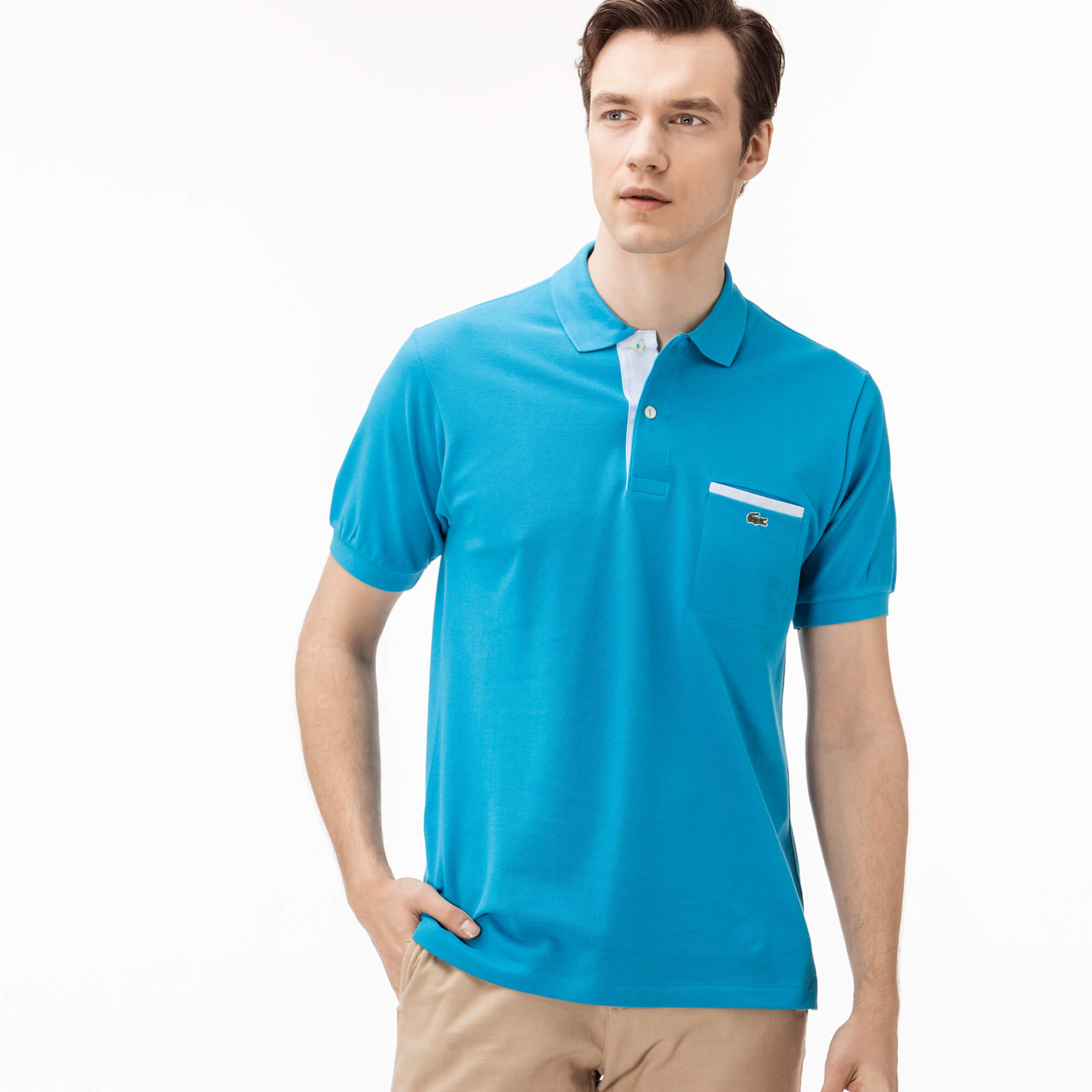 Lacoste Erkek Klasik Fit Mavi Polo
