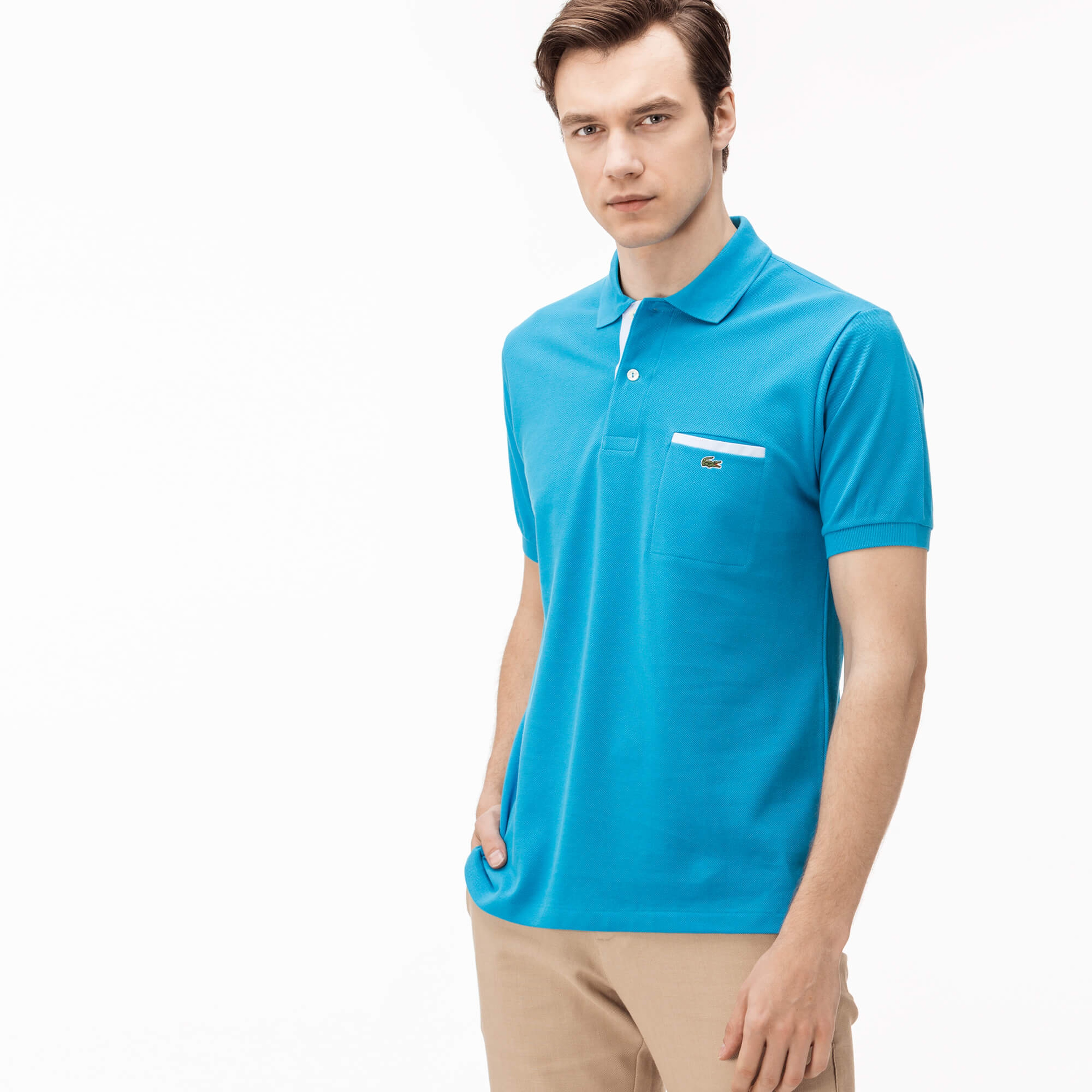 Lacoste Erkek Klasik Fit Mavi Polo