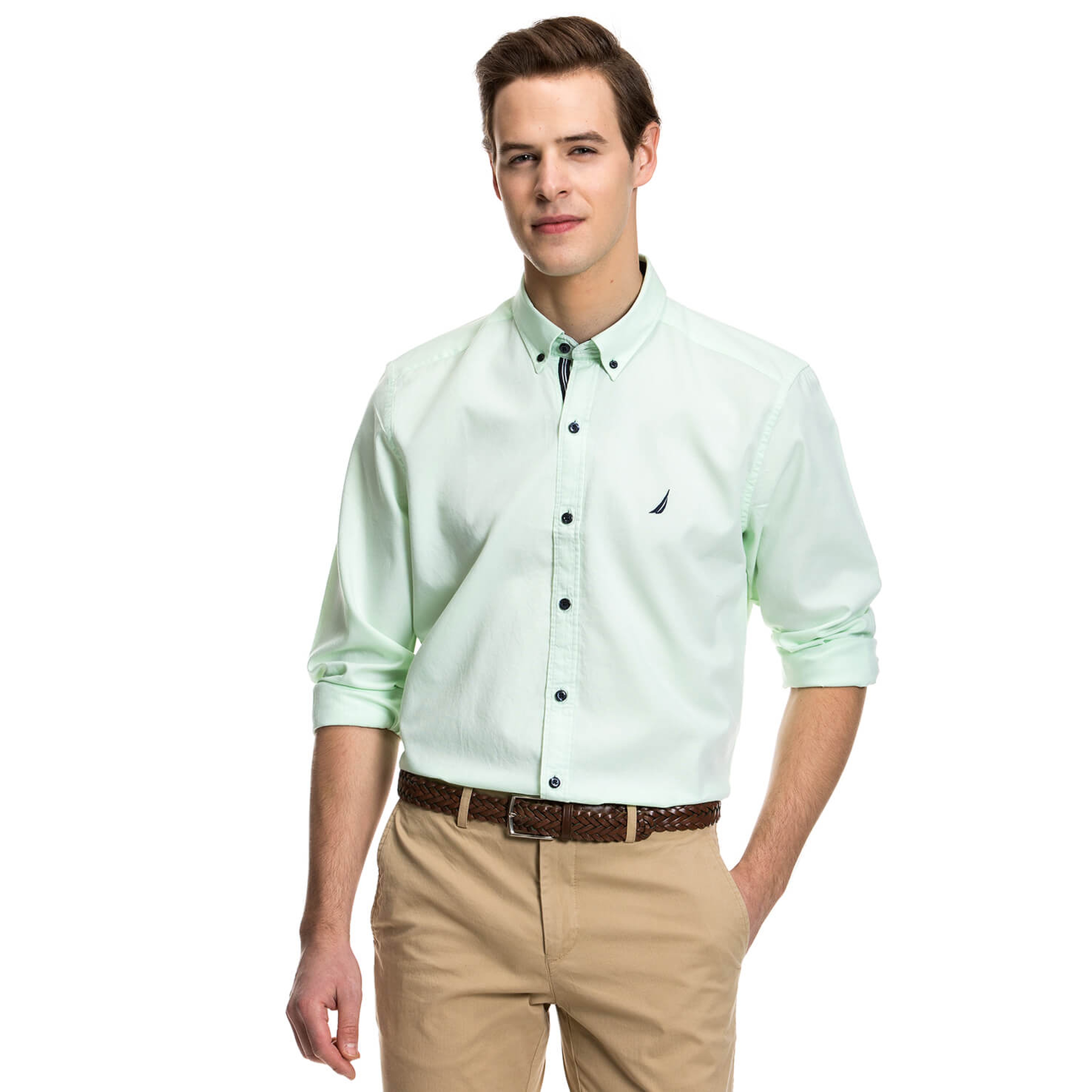 Nautica Erkek Yeşil Gömlek