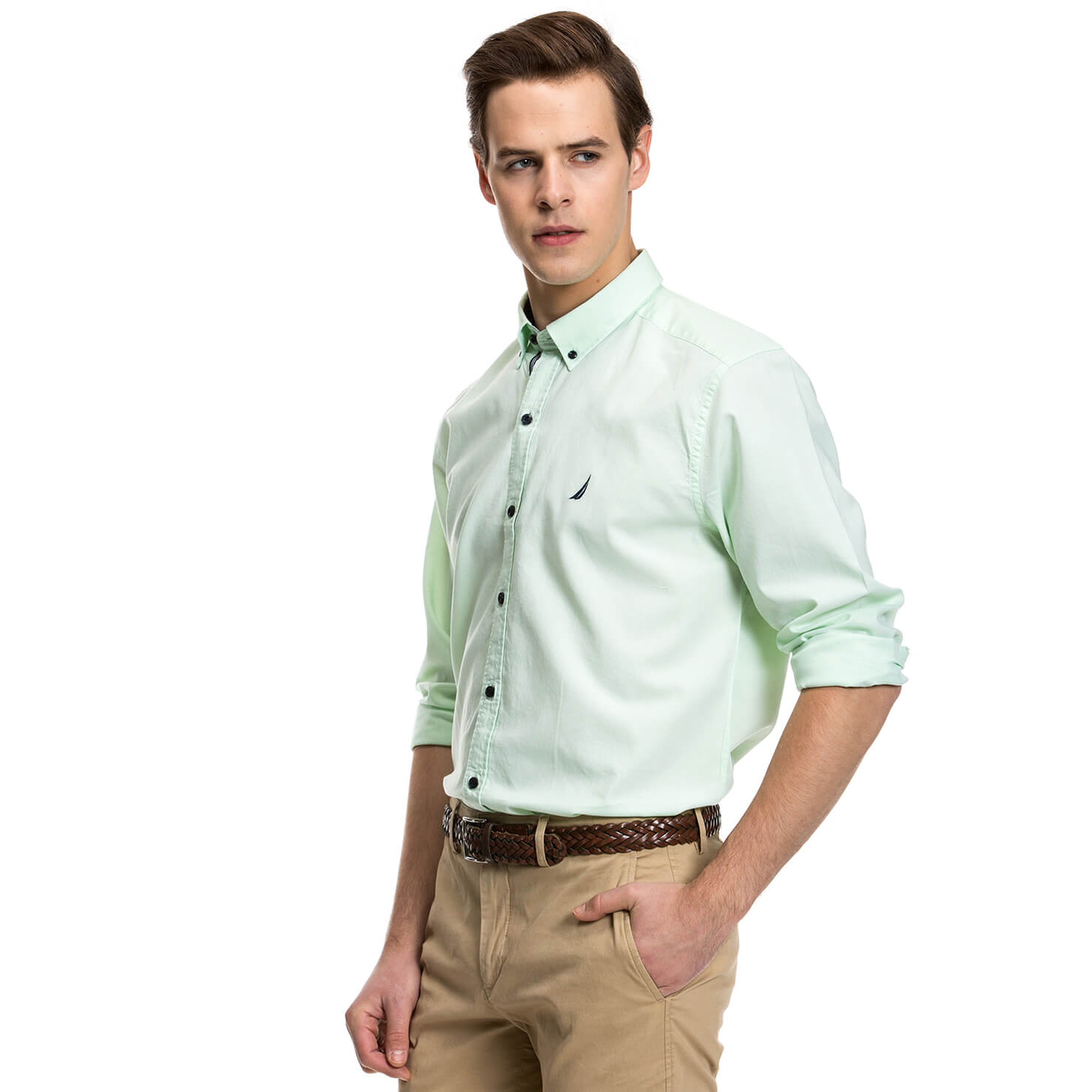 Nautica Erkek Yeşil Gömlek