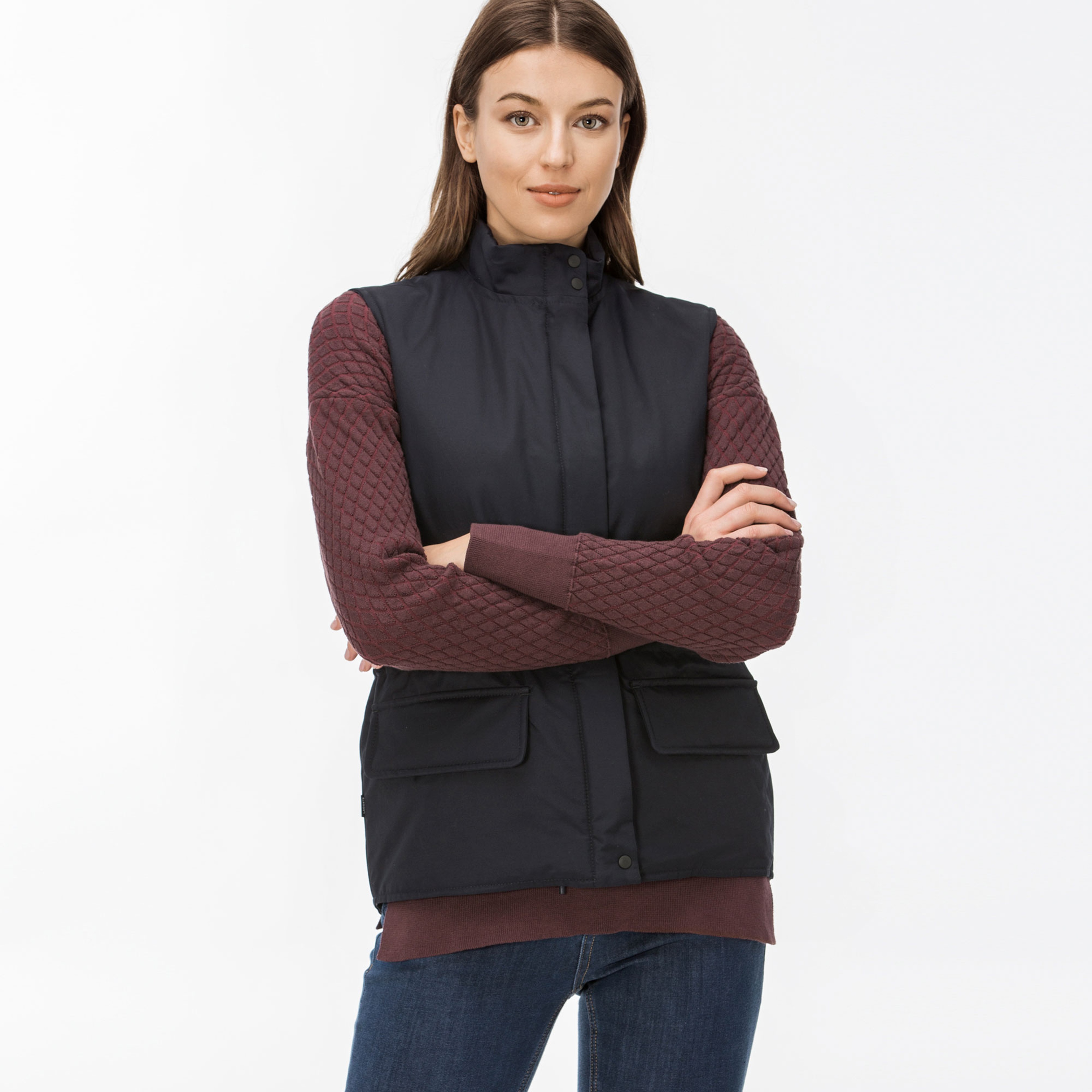 Lacoste Kadın Lacivert Yelek