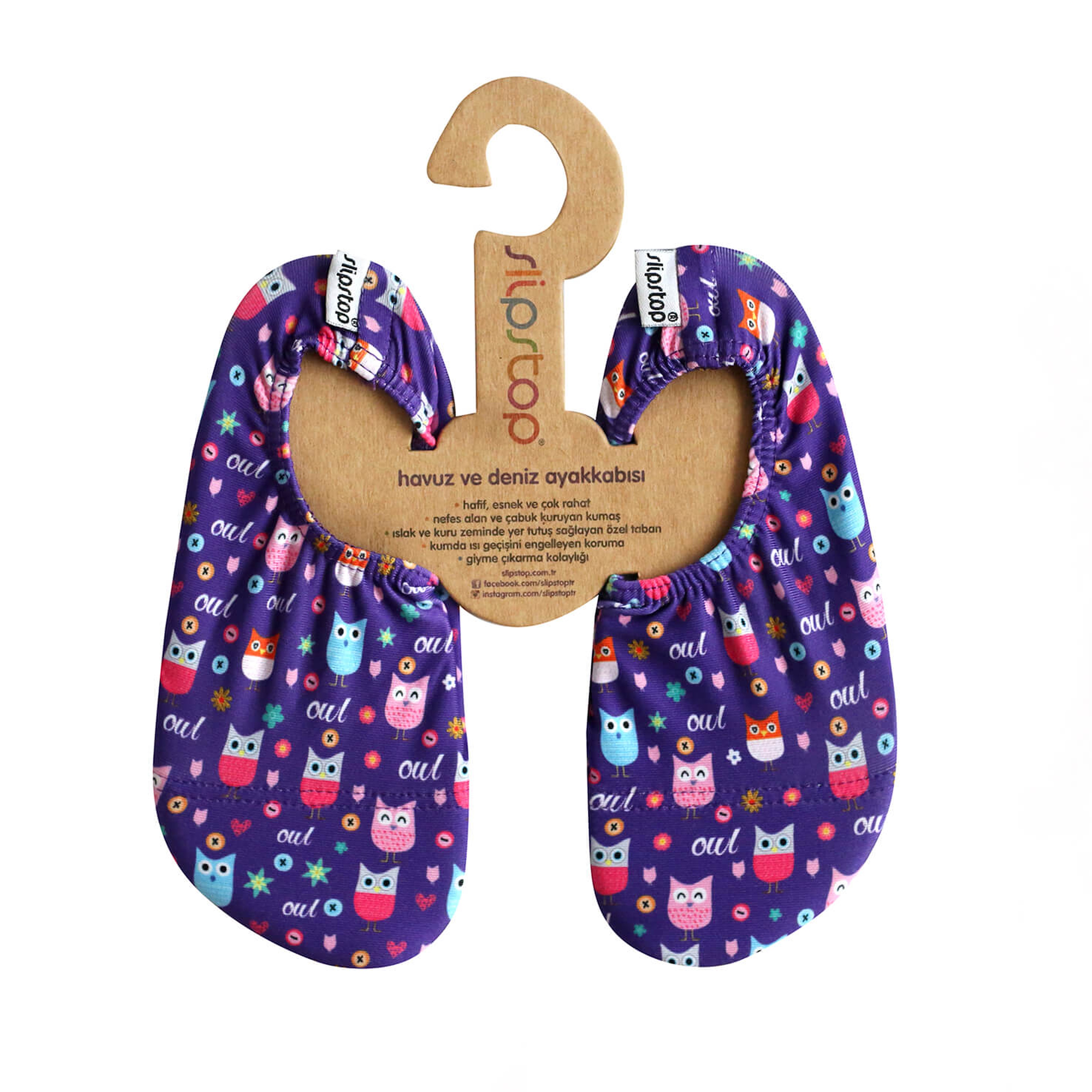 Slipstop Button Renkli Bebek Havuz Ayakkabısı