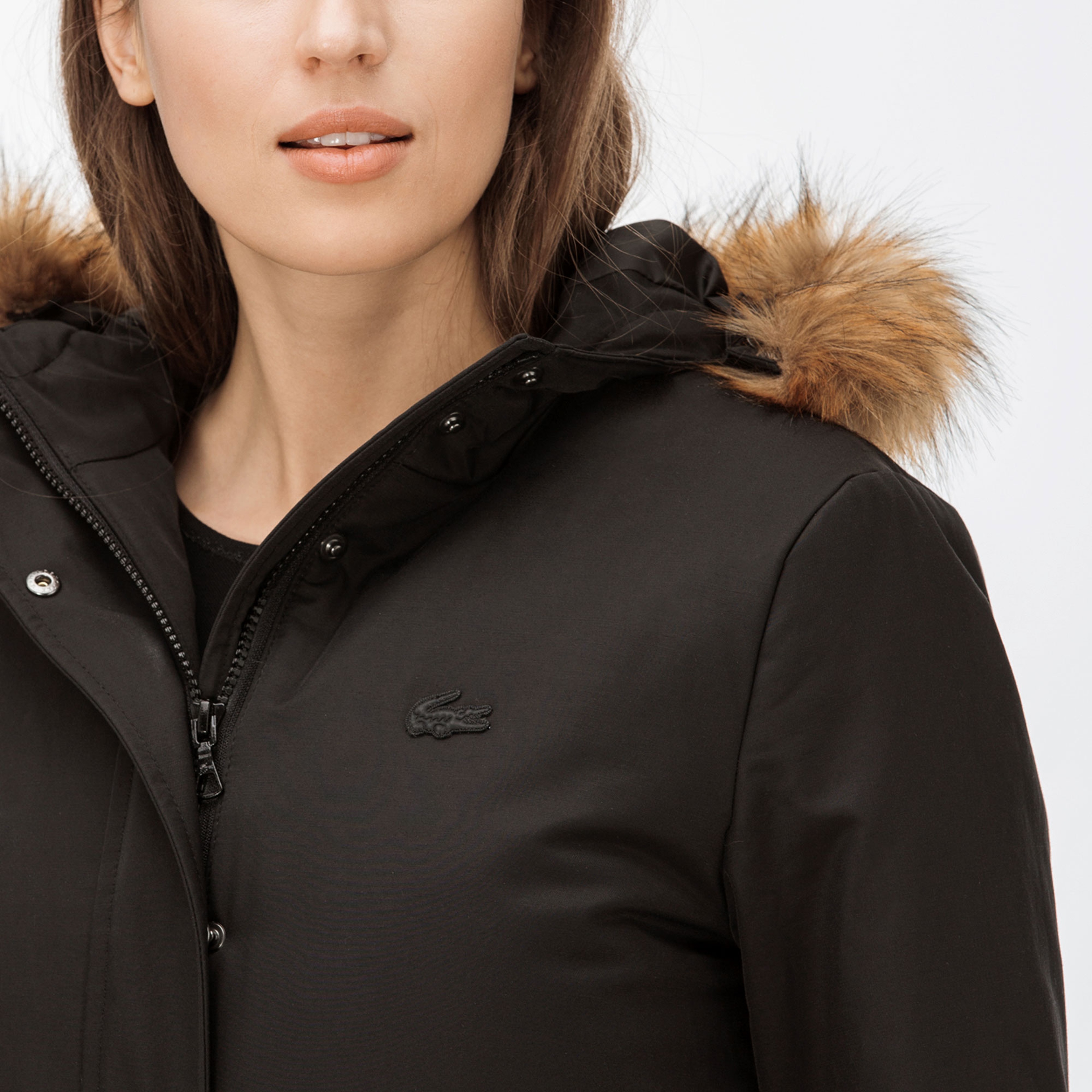 Lacoste Kadın Siyah Mont