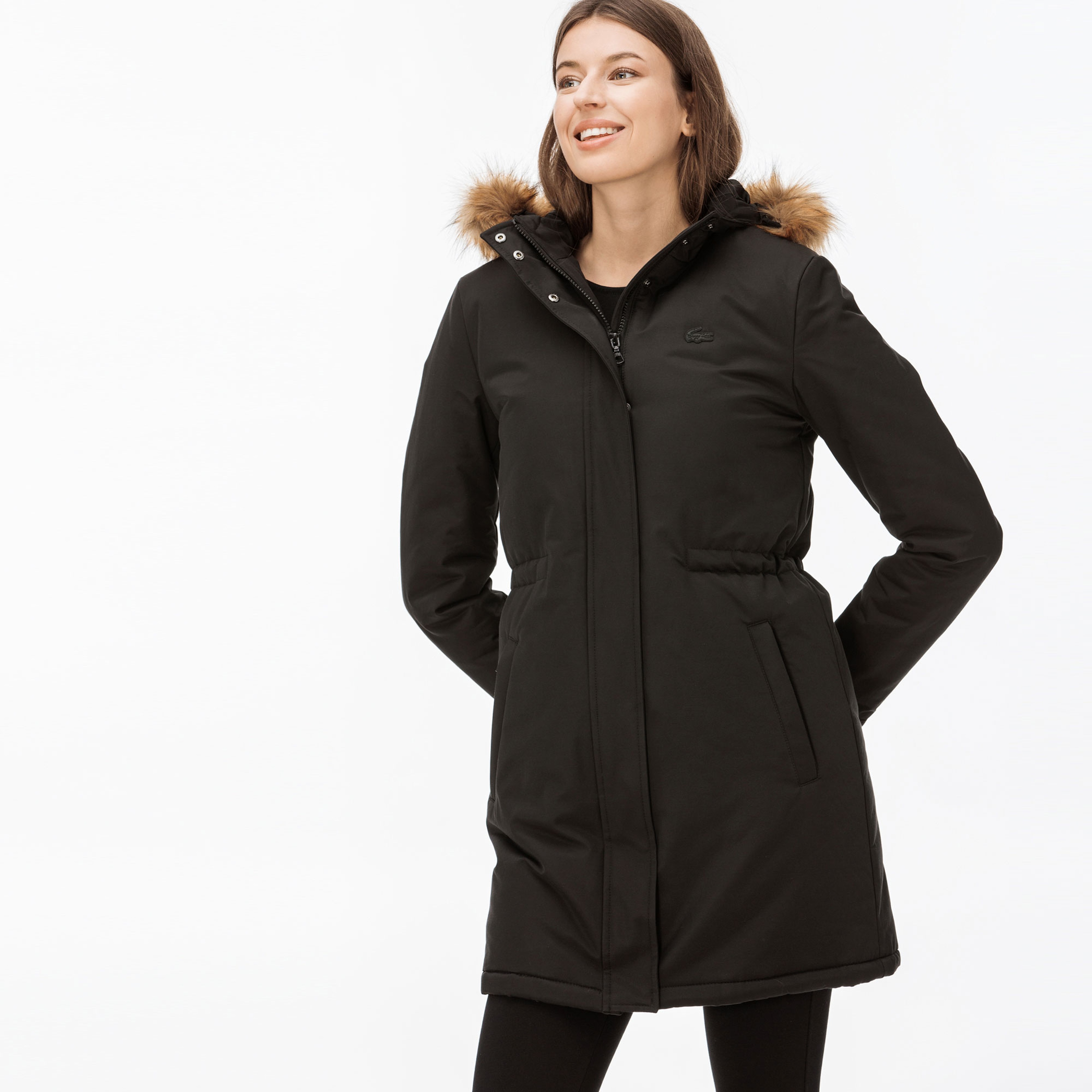 Lacoste Kadın Siyah Mont