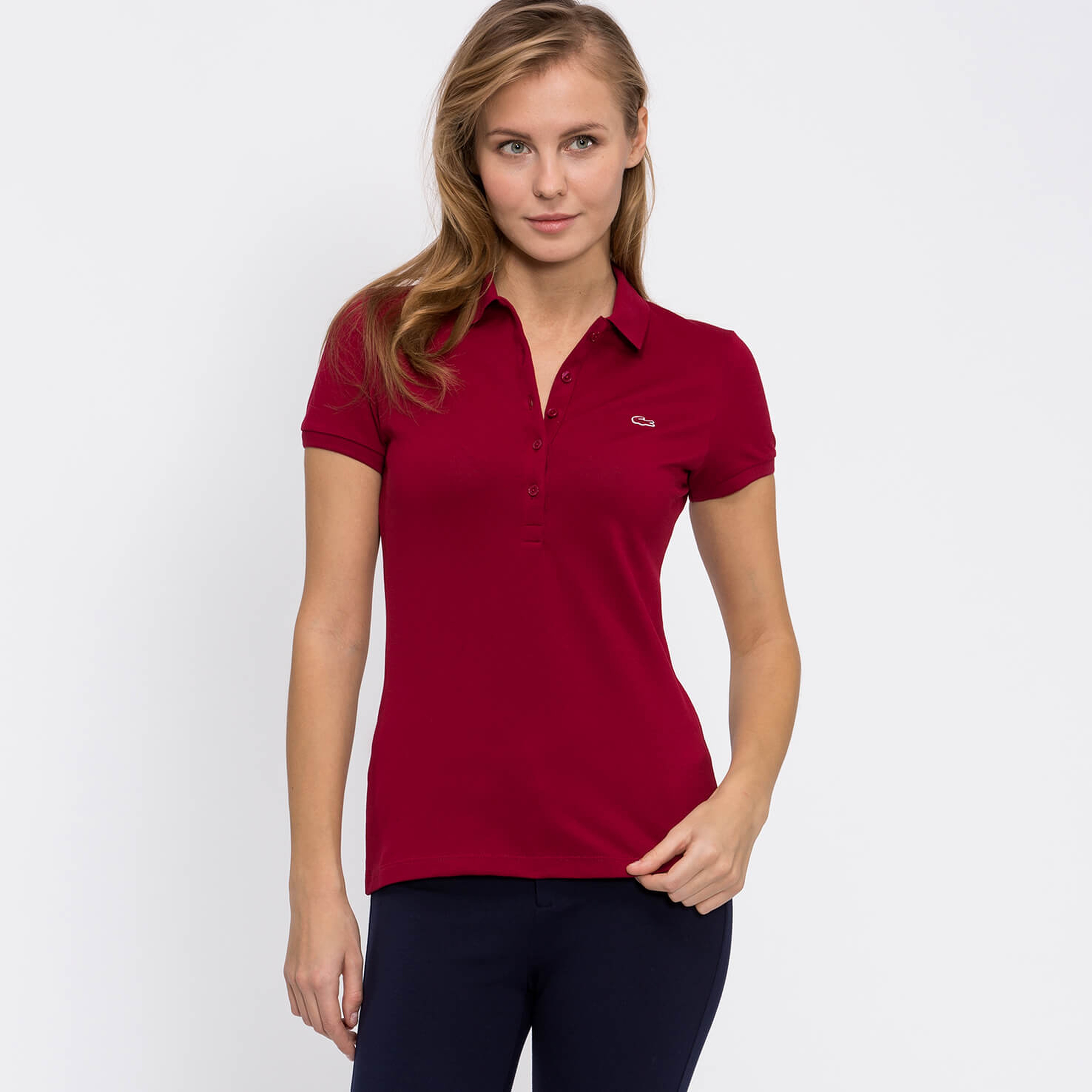 Lacoste Kadın Bordo Polo