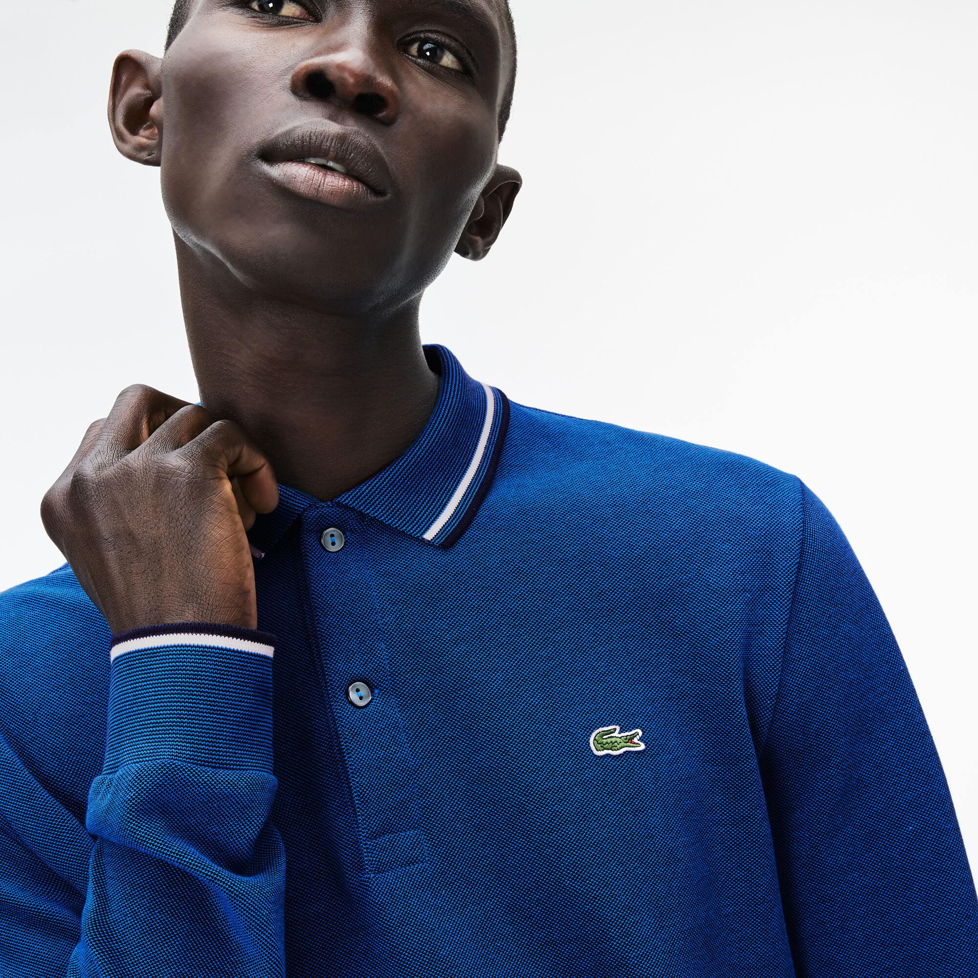 Lacoste Erkek Mavi Slim Fit Polo