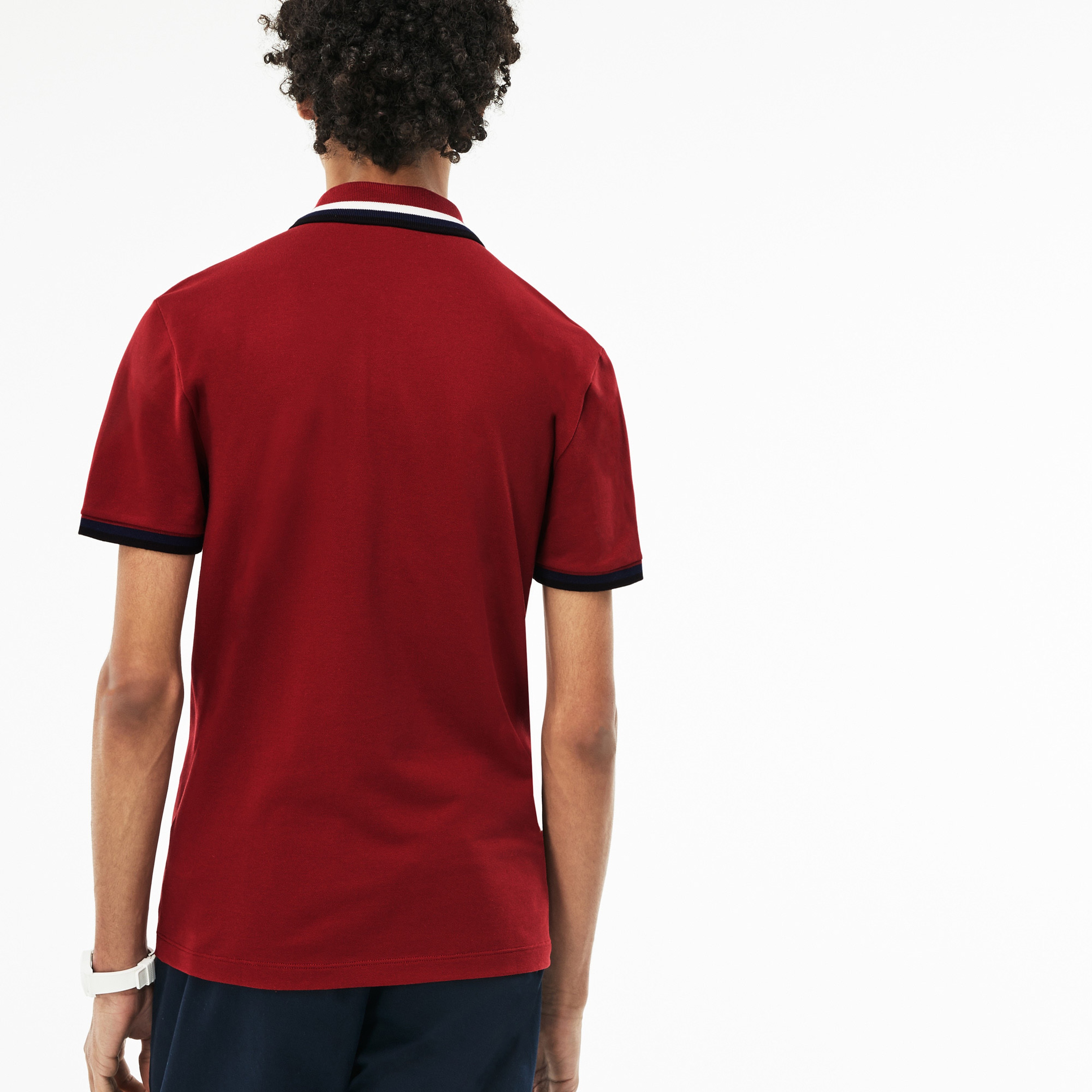 Lacoste Erkek Bordo Slim Fit Polo