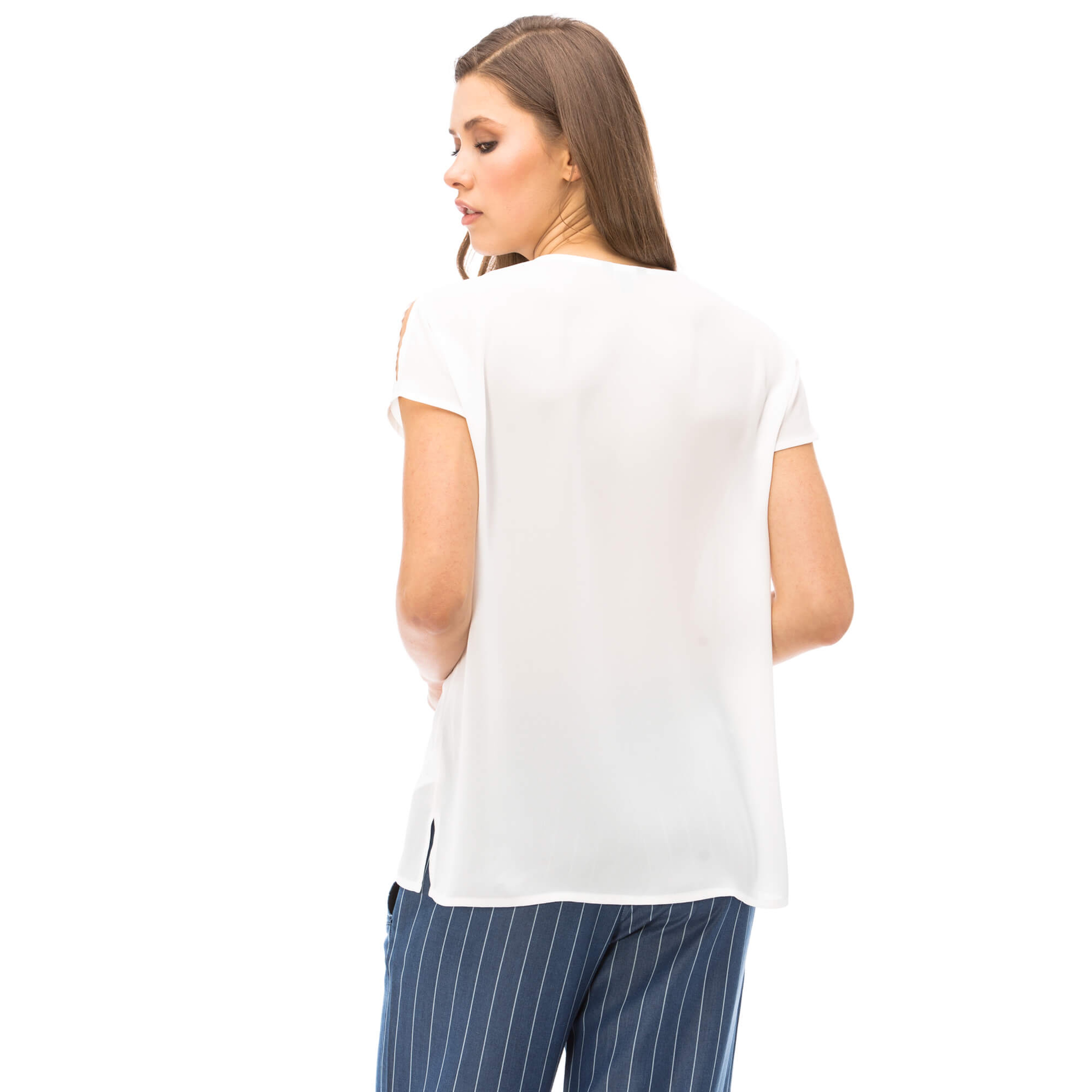 Nautica Kadın Beyaz Bluz