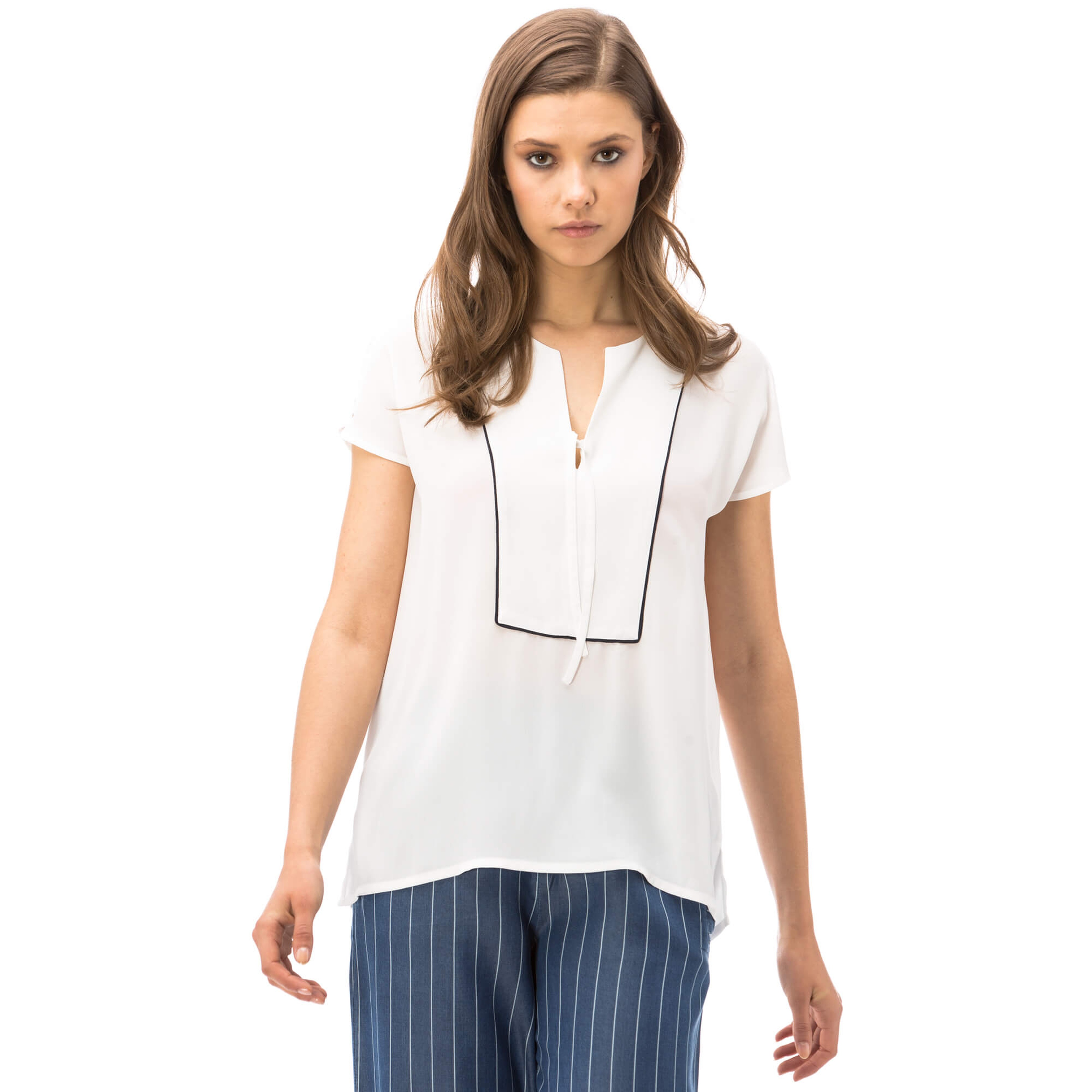 Nautica Kadın Beyaz Bluz