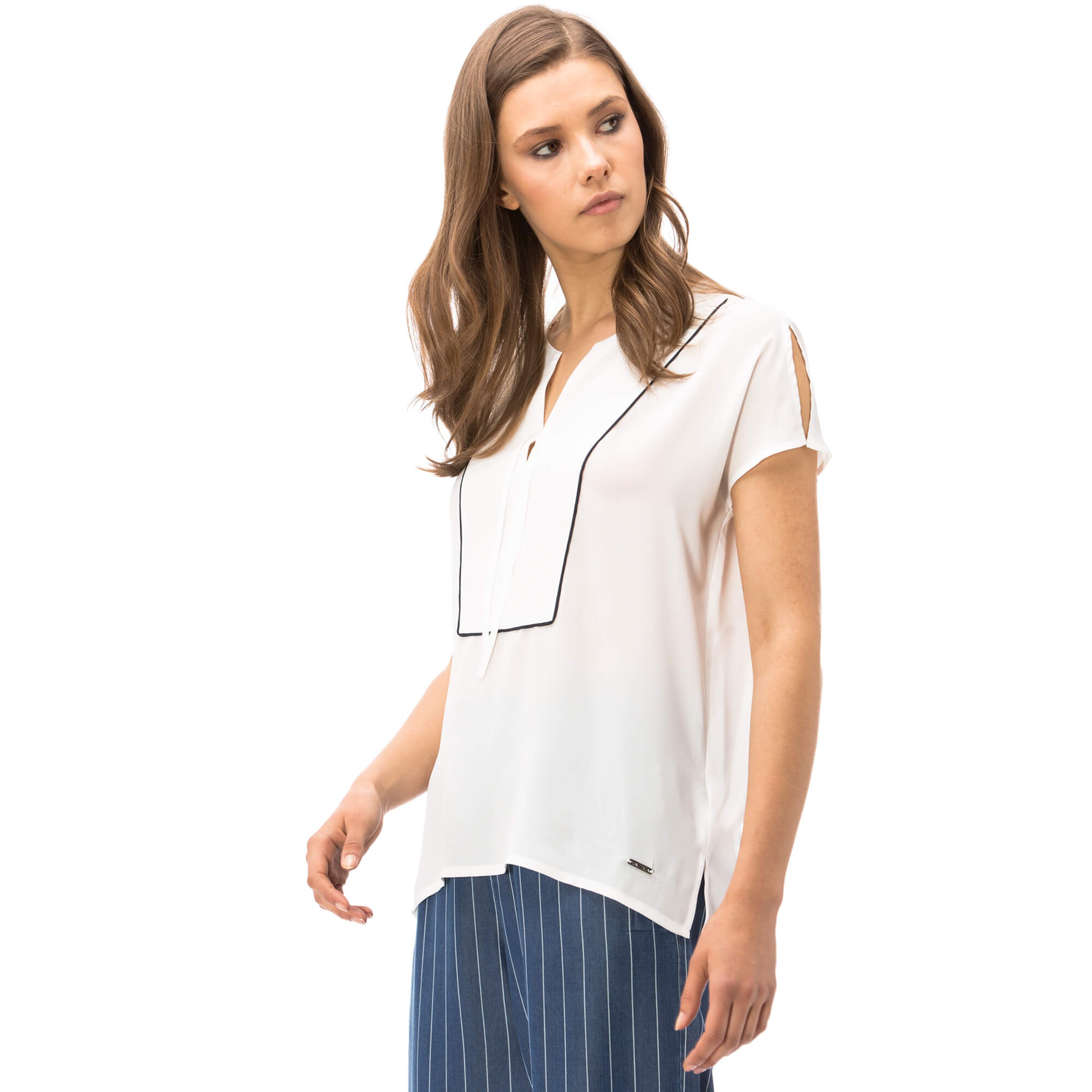 Nautica Kadın Beyaz Bluz