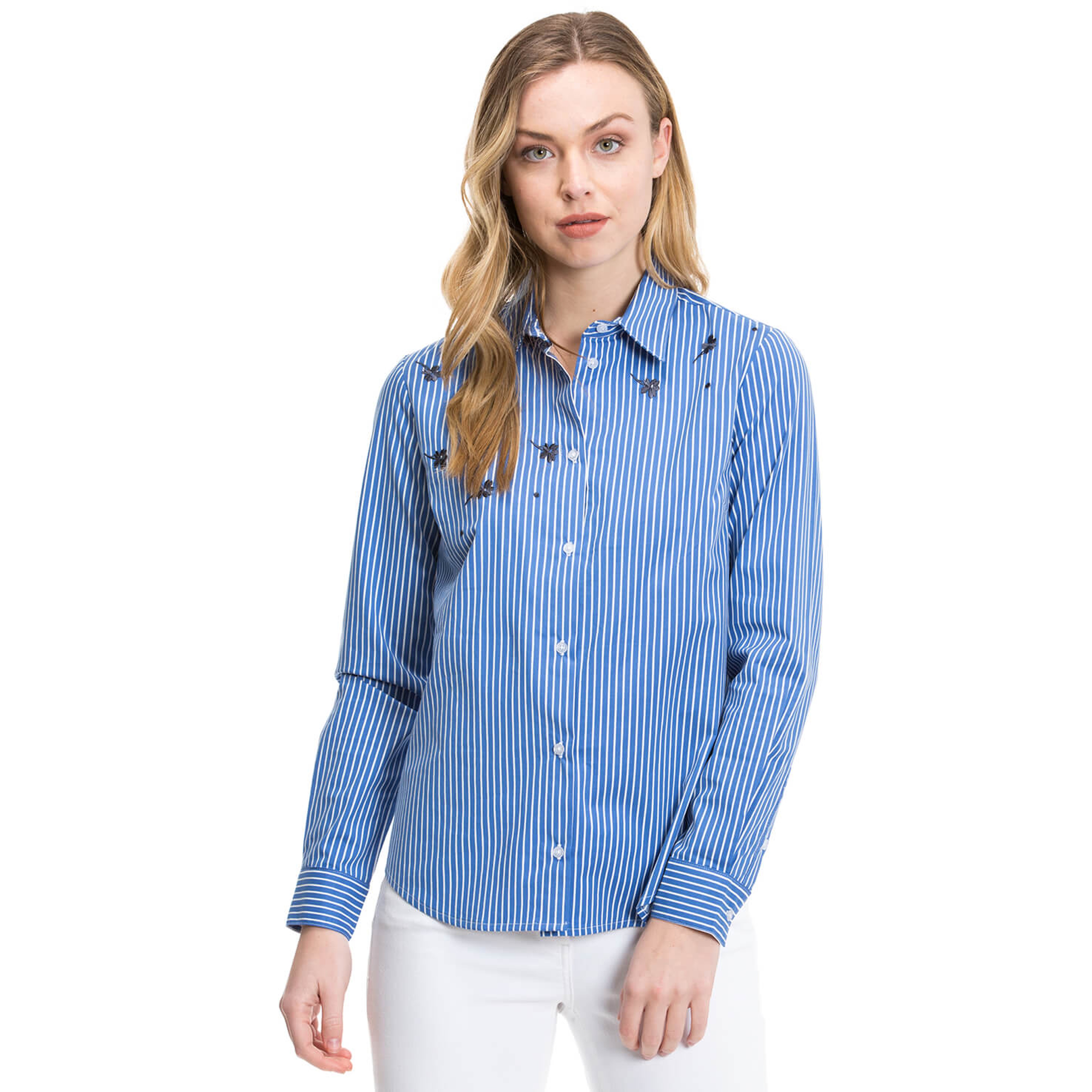 Nautica Kadın Mavi Regular Fit Gömlek