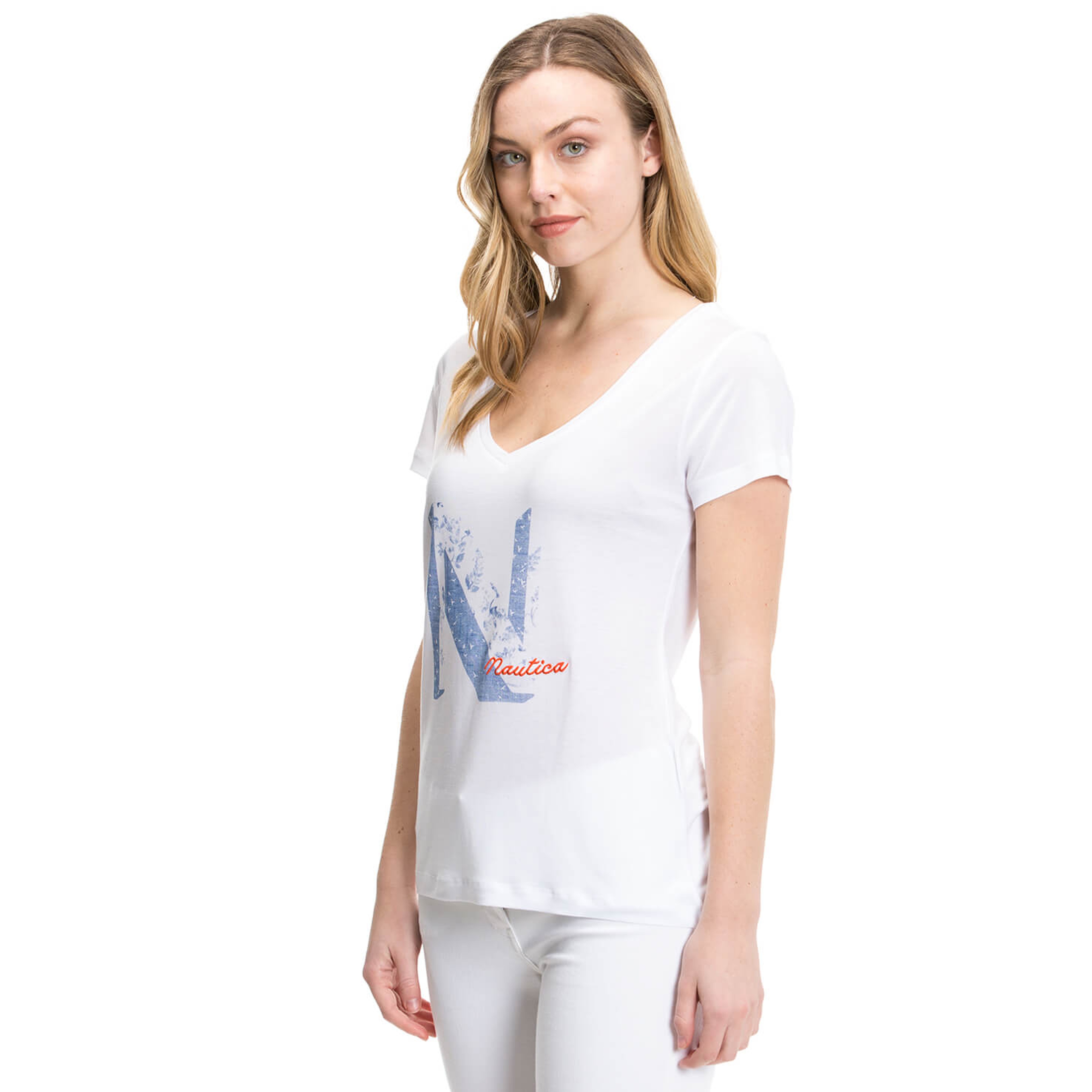 Nautica Kadın Beyaz T-Shirt