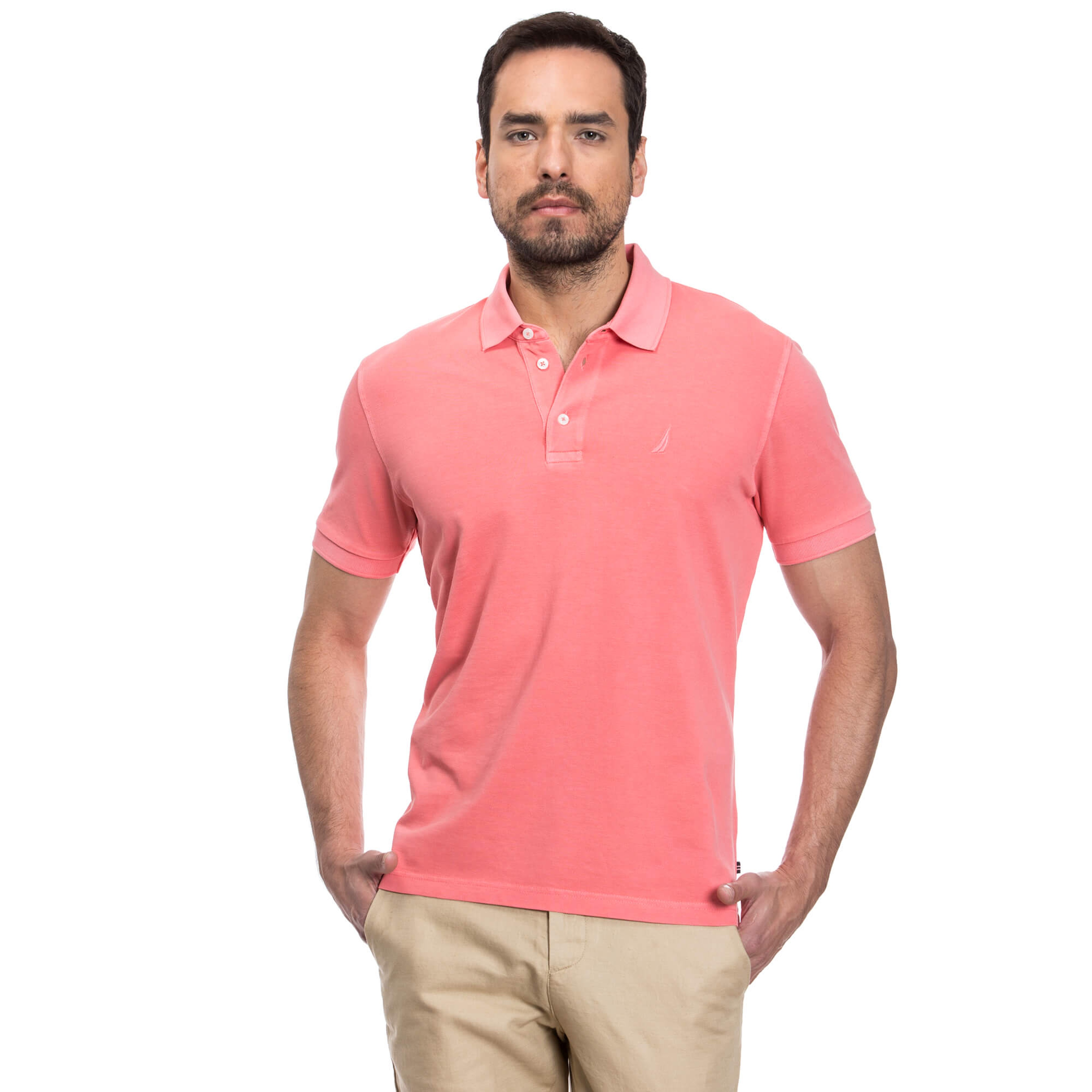 Nautica Erkek Turuncu Regular Fit Polo