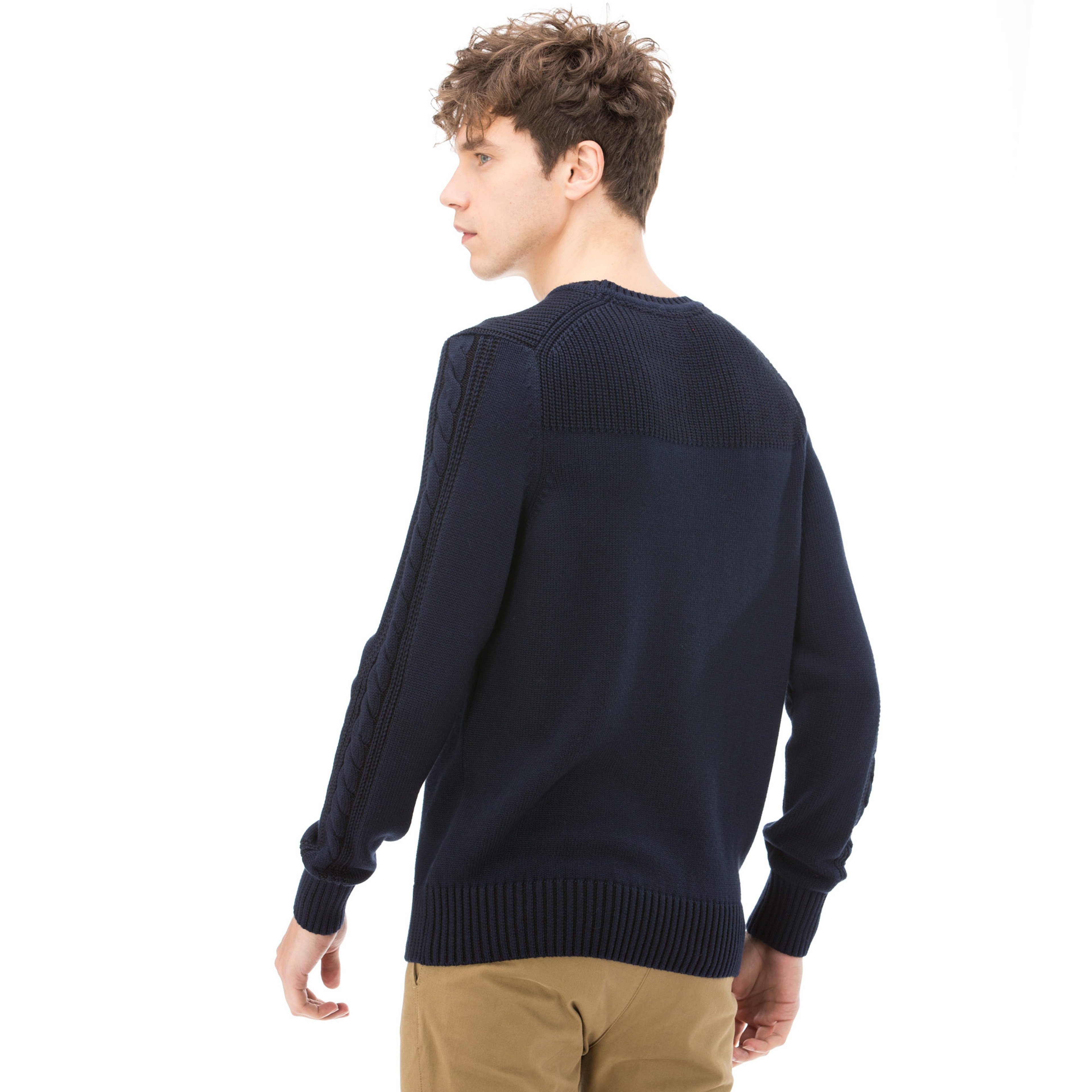 NAUTICA UZUN KOLLU ÇAPA DESENLİ ERKEK TRİKO