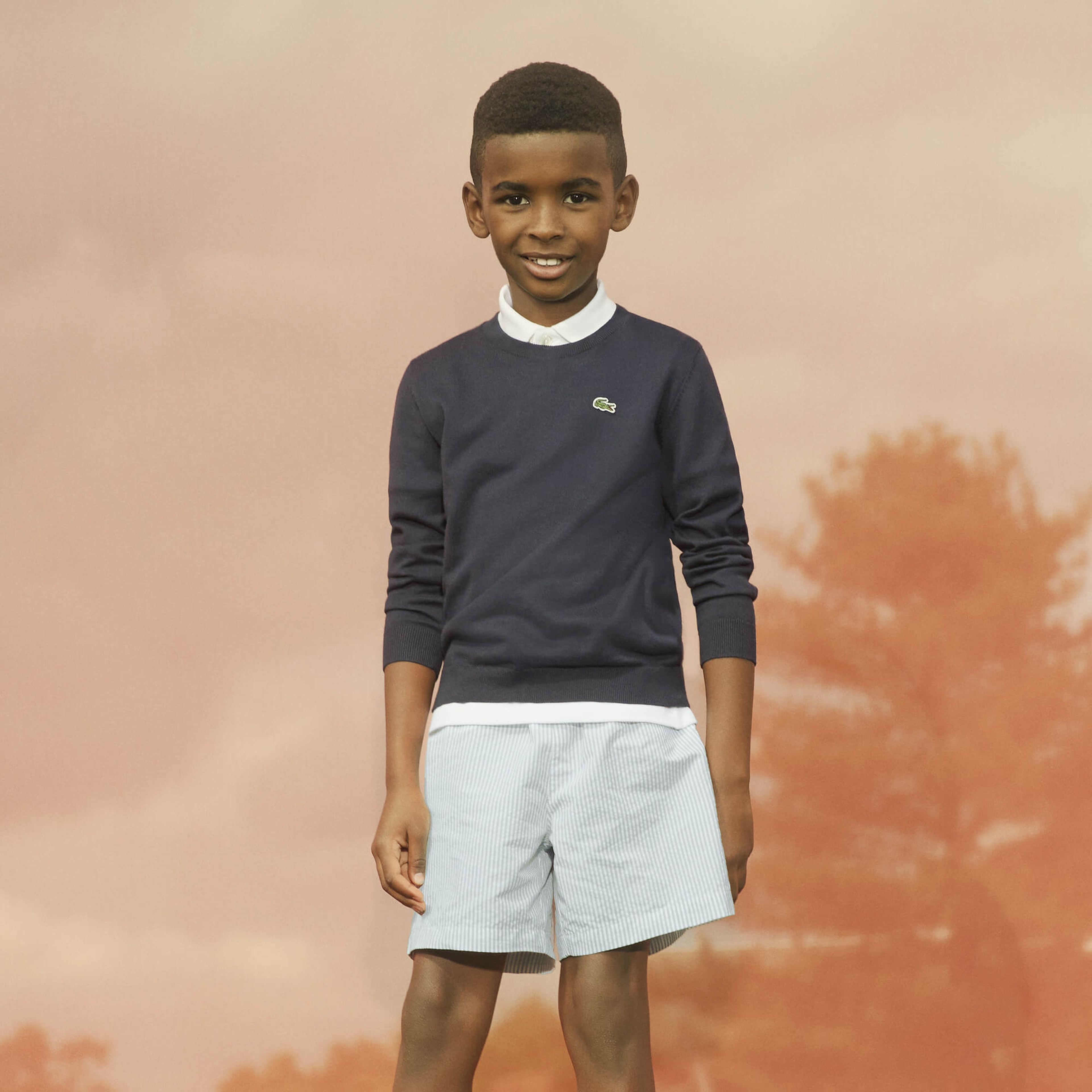 Lacoste Çocuk Beyaz Mayoşort