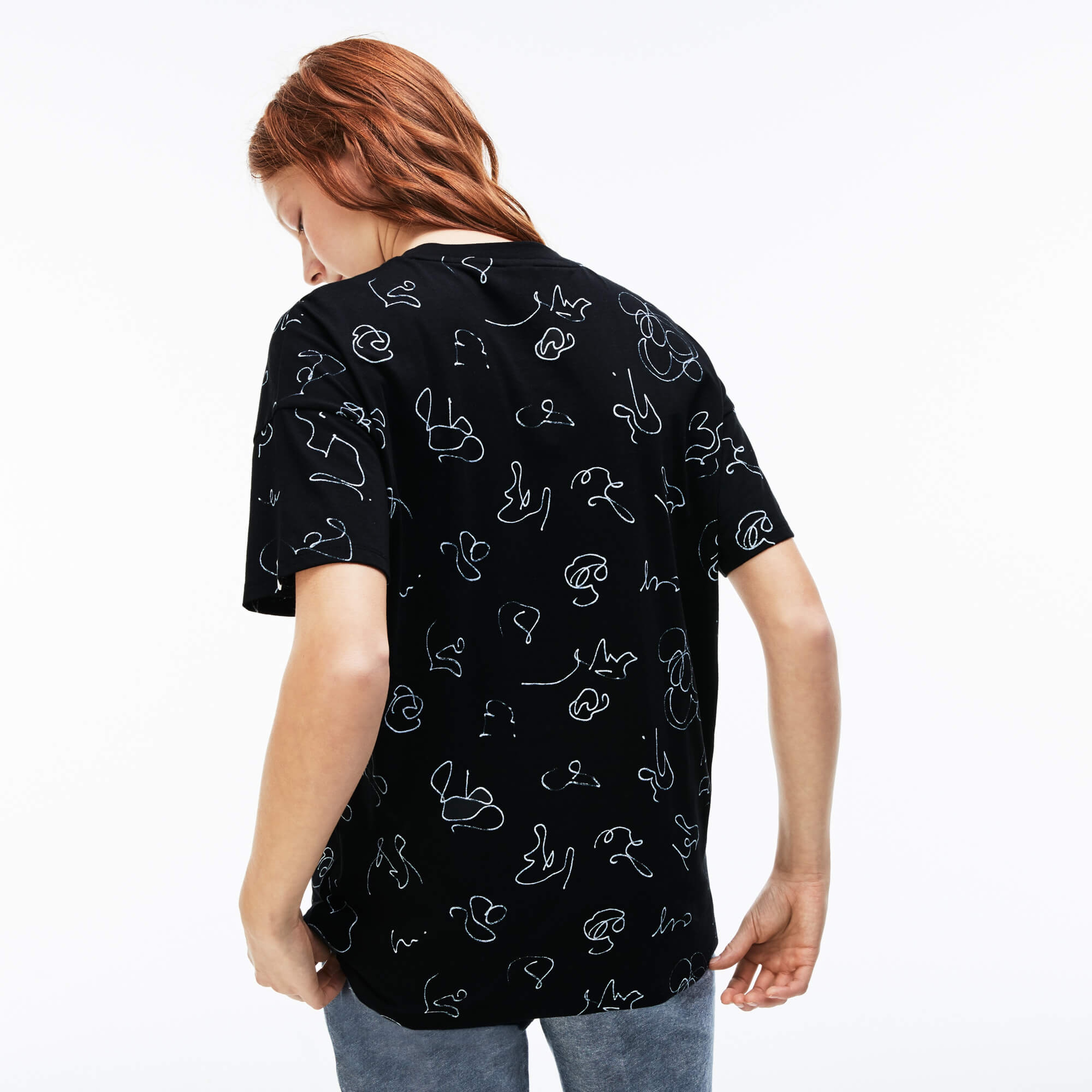 Lacoste Kadın Siyah T-Shirt