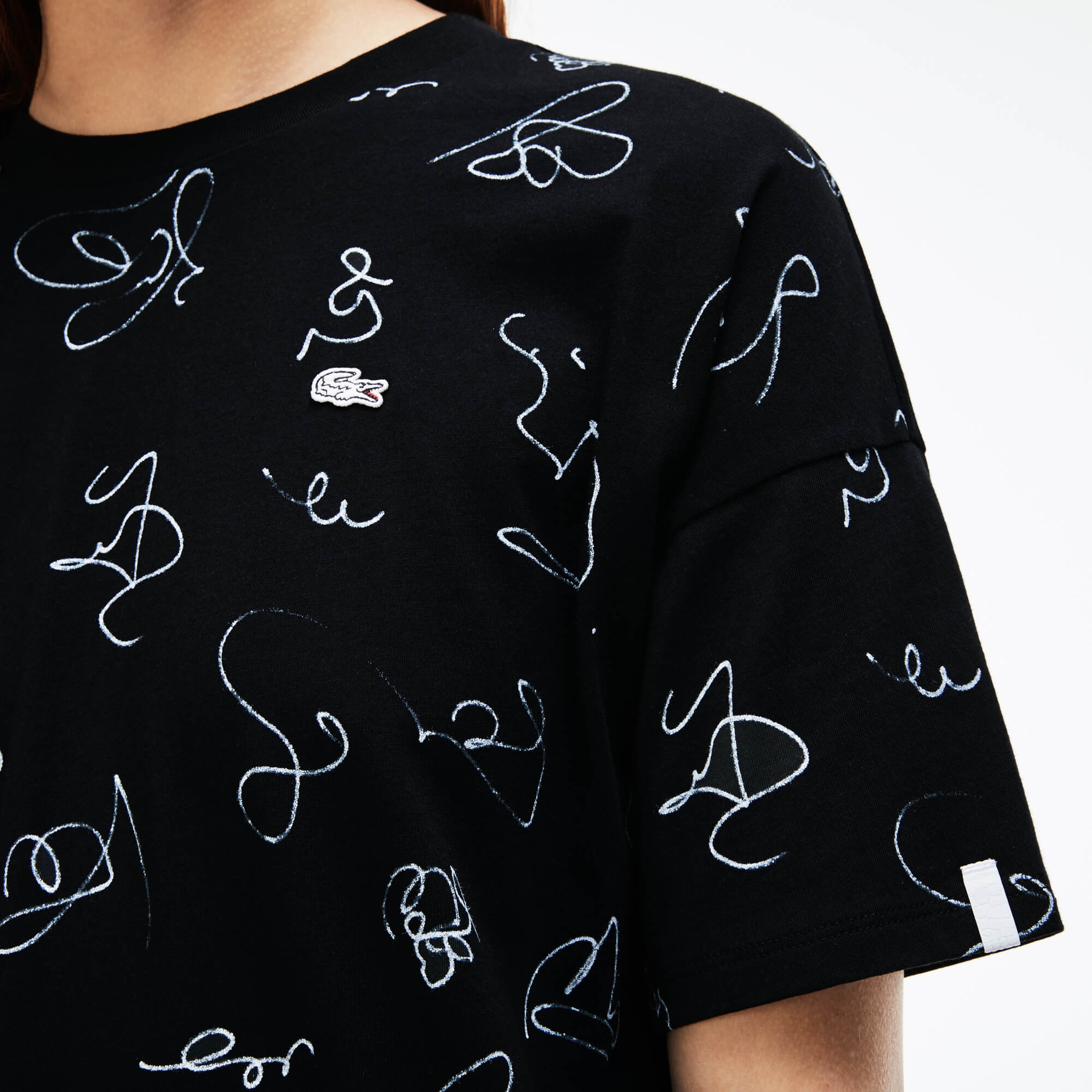 Lacoste Kadın Siyah T-Shirt