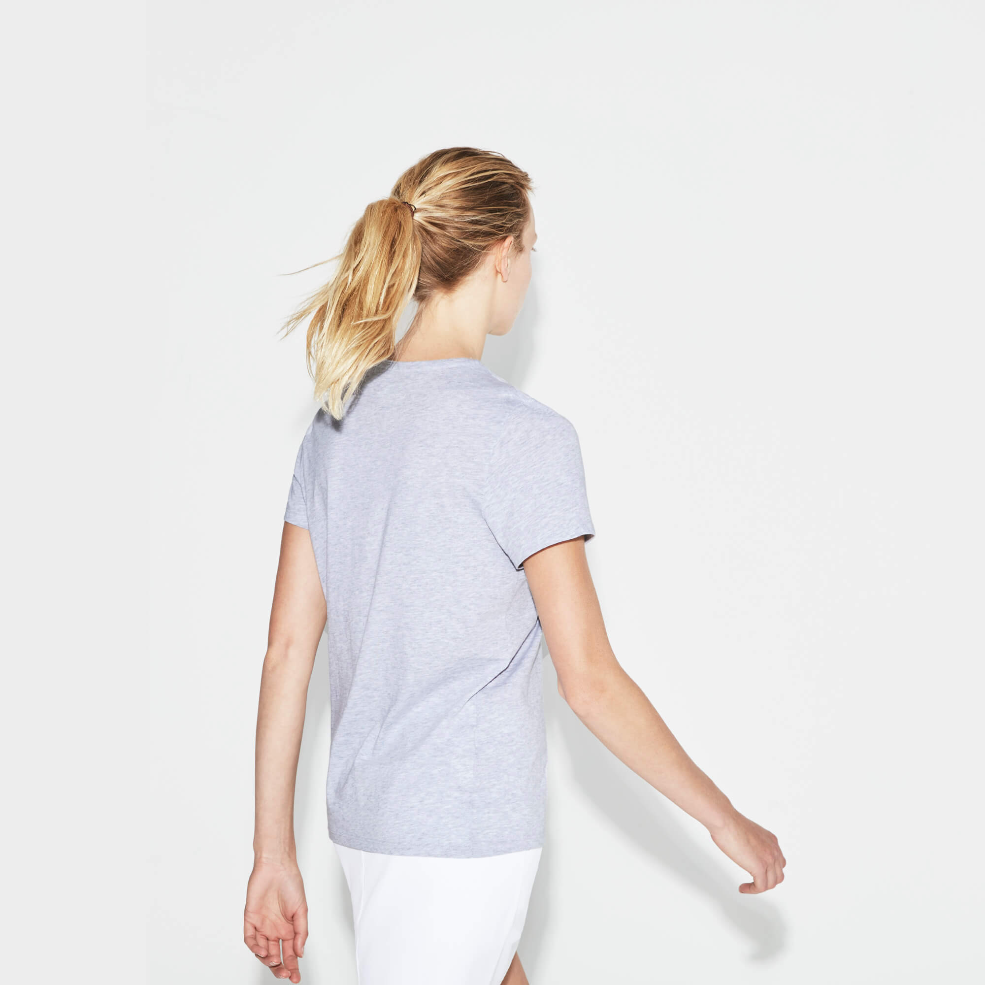 Lacoste Sport Kadın Gri T-Shirt