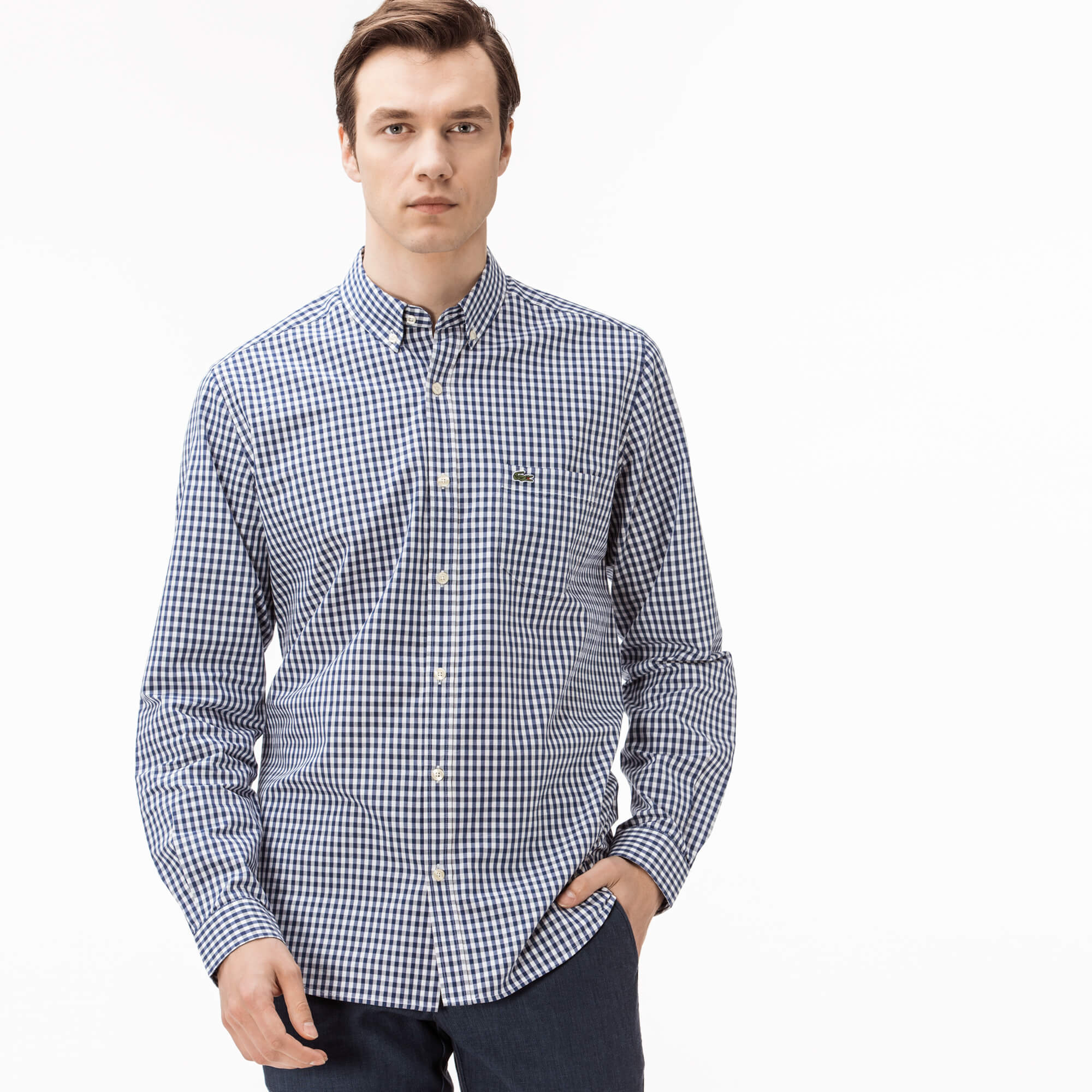 Lacoste Erkek MaviRegular Fit  Gömlek