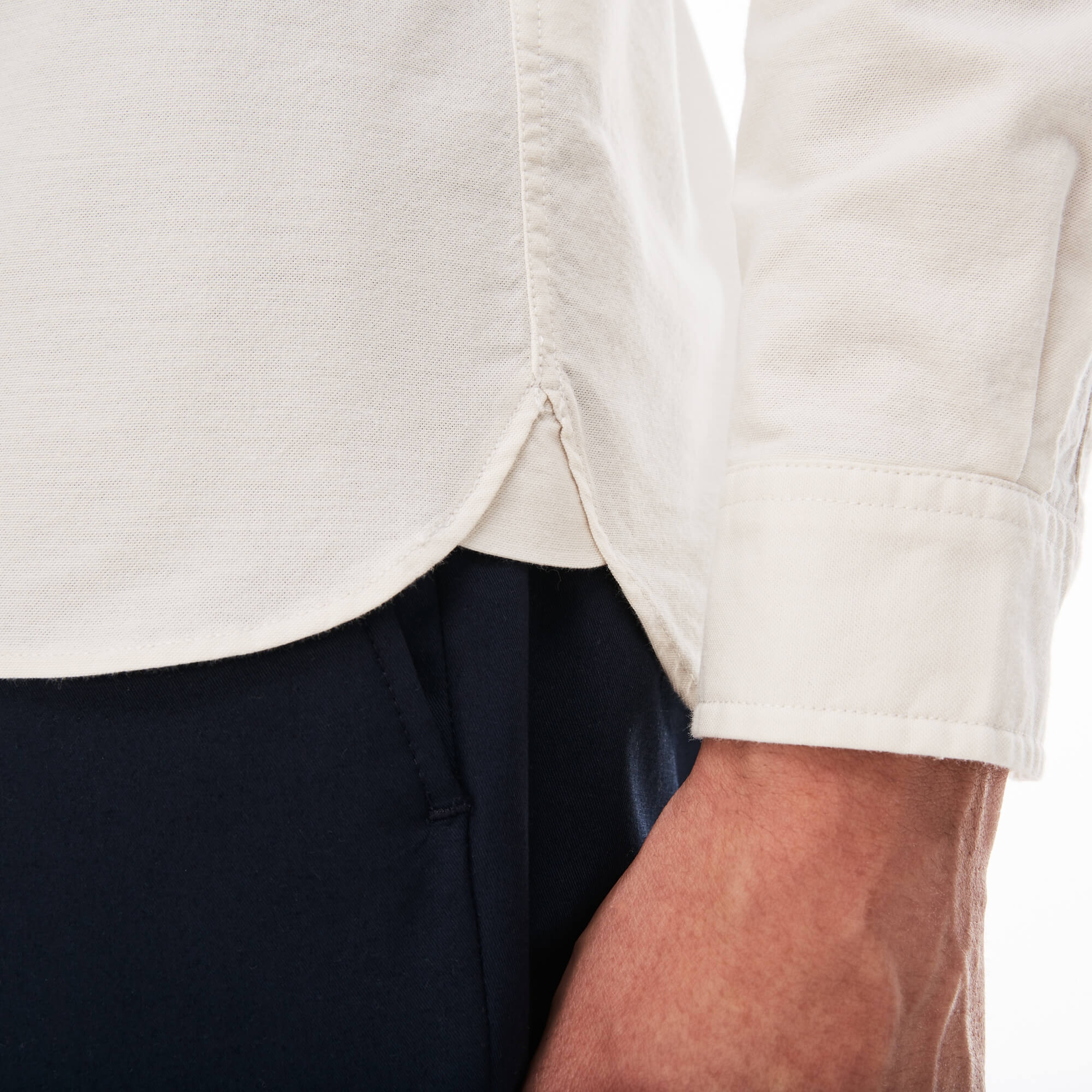 Lacoste Erkek Krem Gömlek