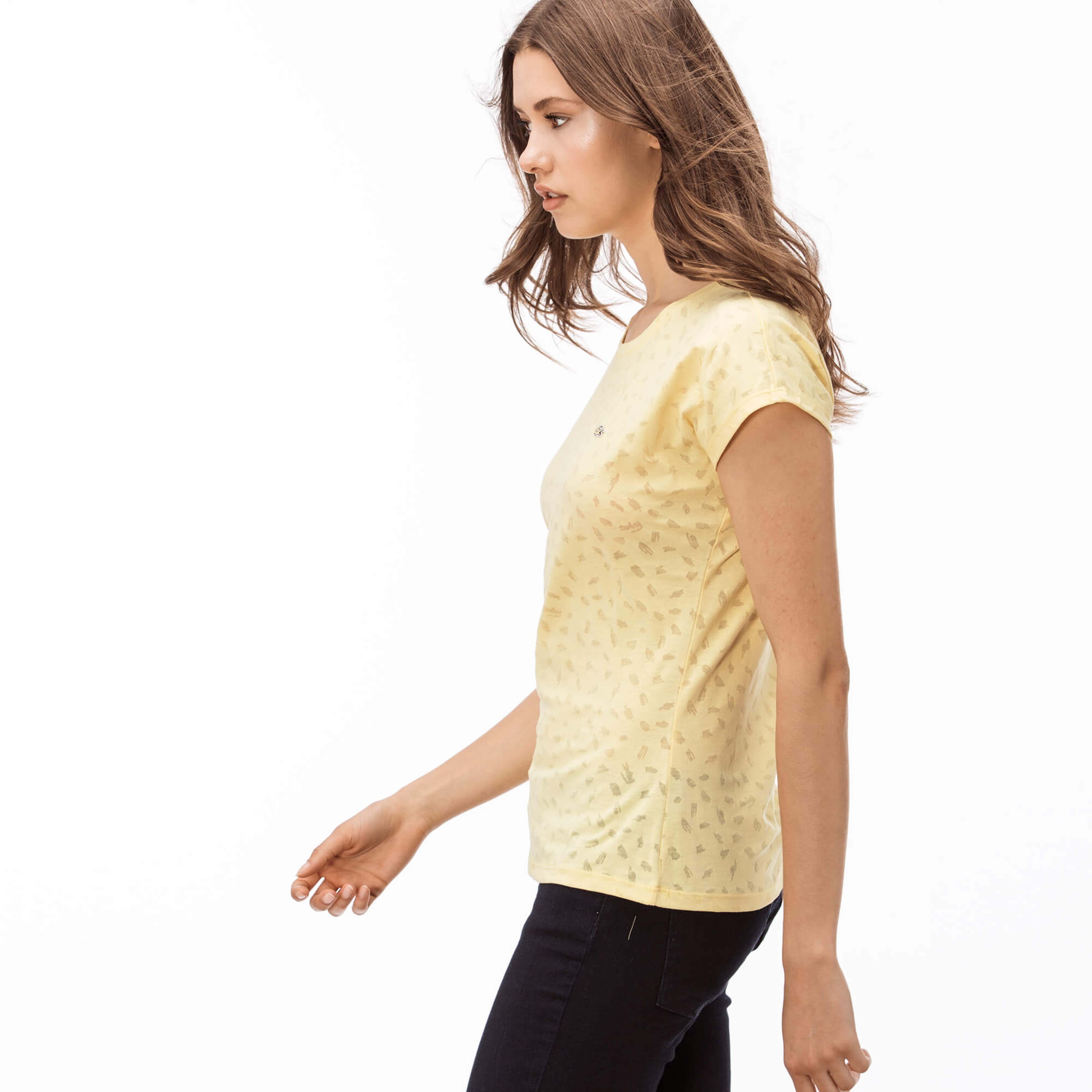 Lacoste Kadın Sarı T-Shirt