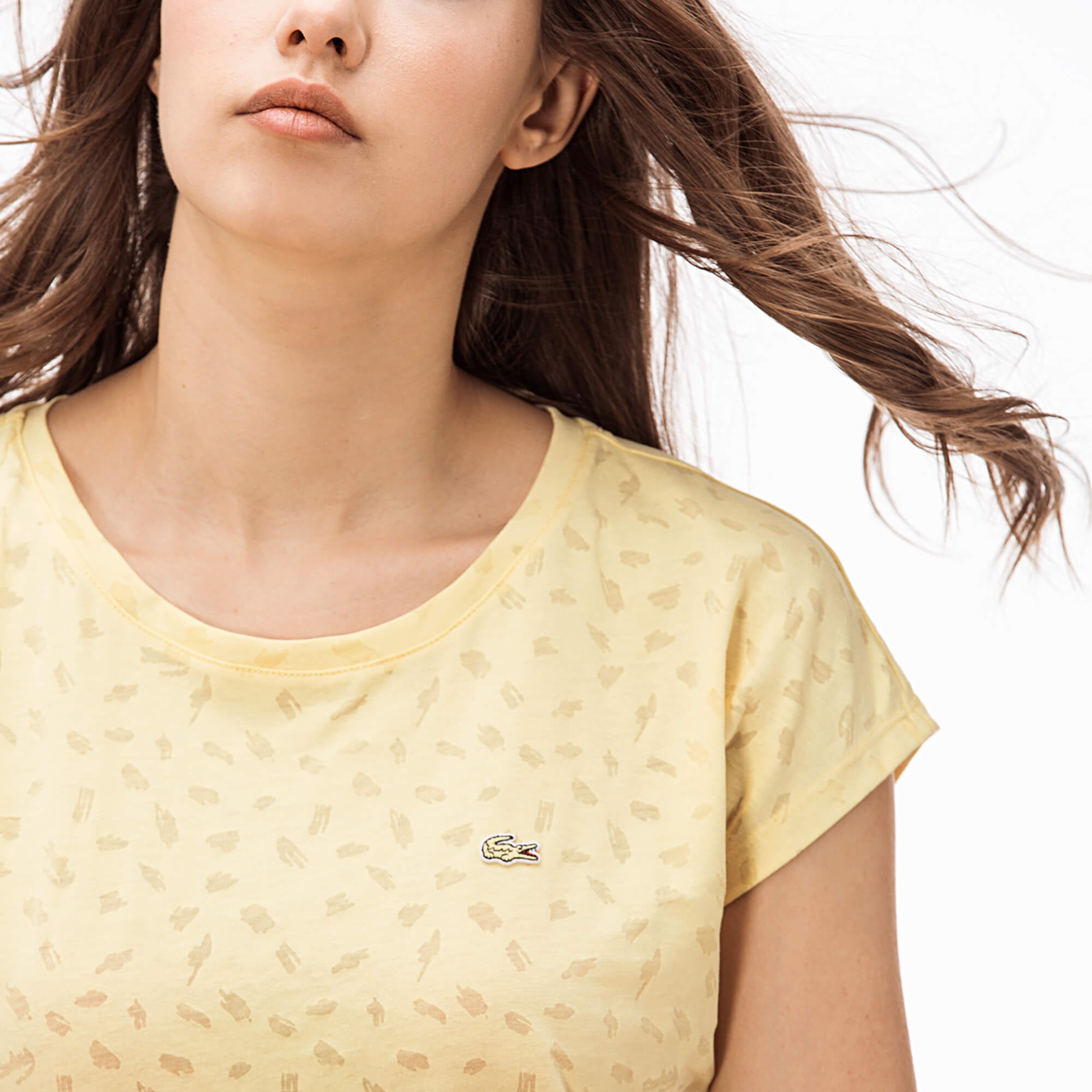 Lacoste Kadın Sarı T-Shirt