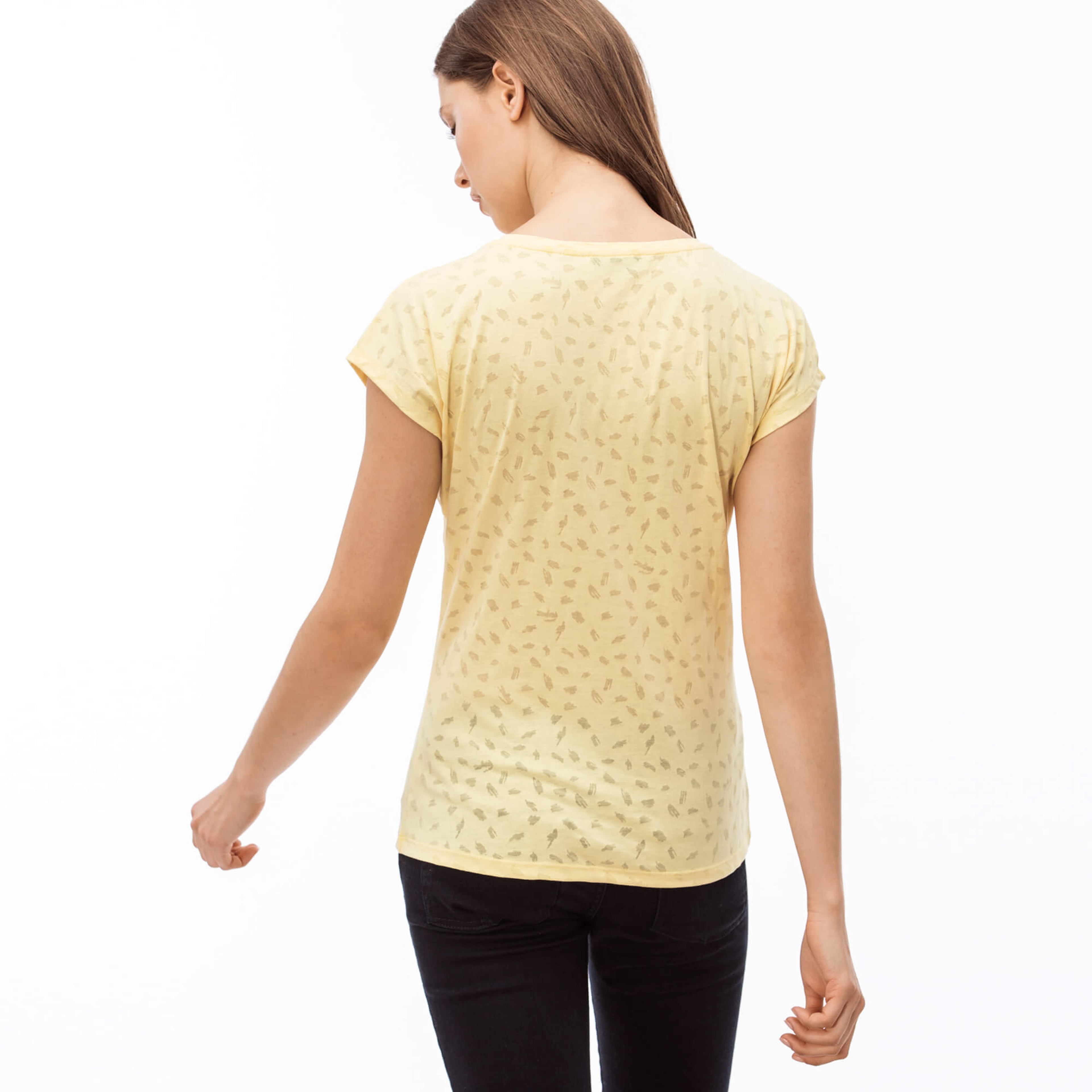 Lacoste Kadın Sarı T-Shirt
