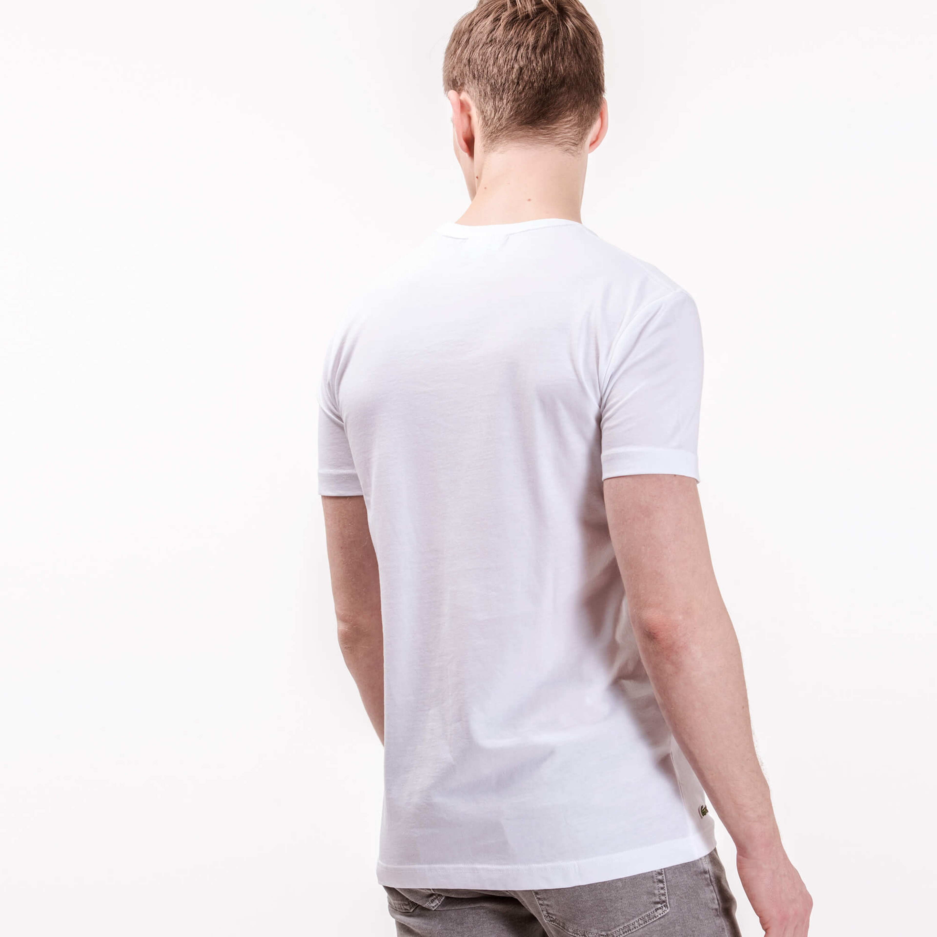 Lacoste Erkek Beyaz T-Shirt