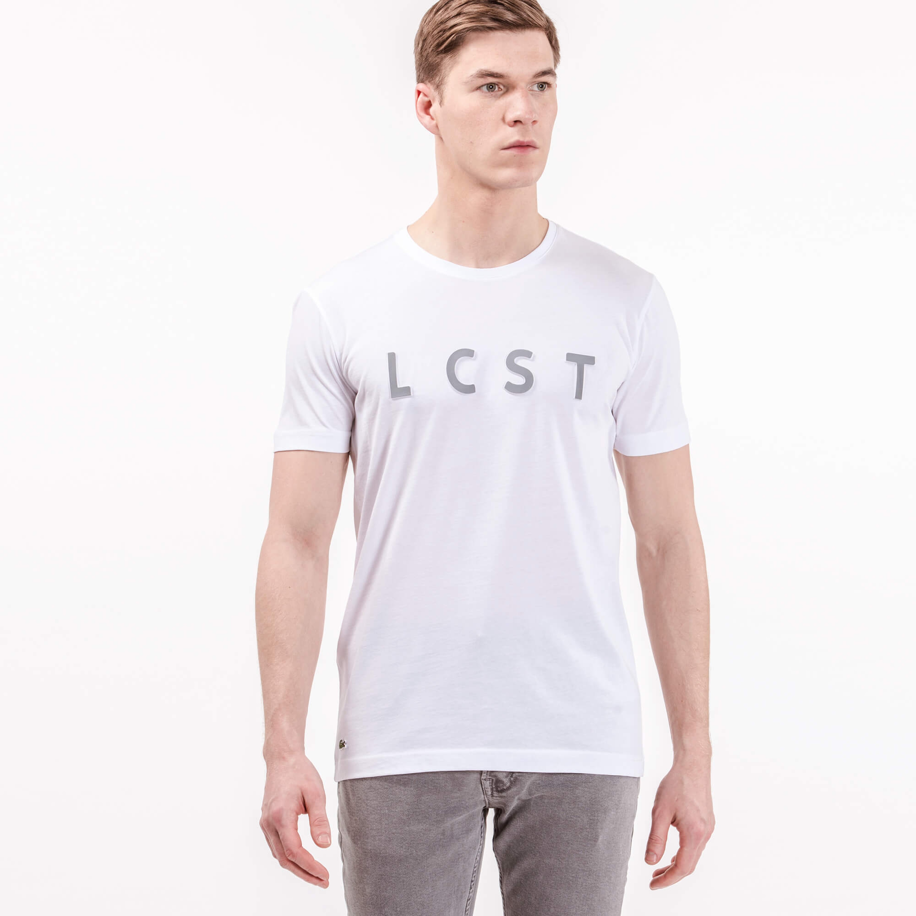 Lacoste Erkek Beyaz T-Shirt