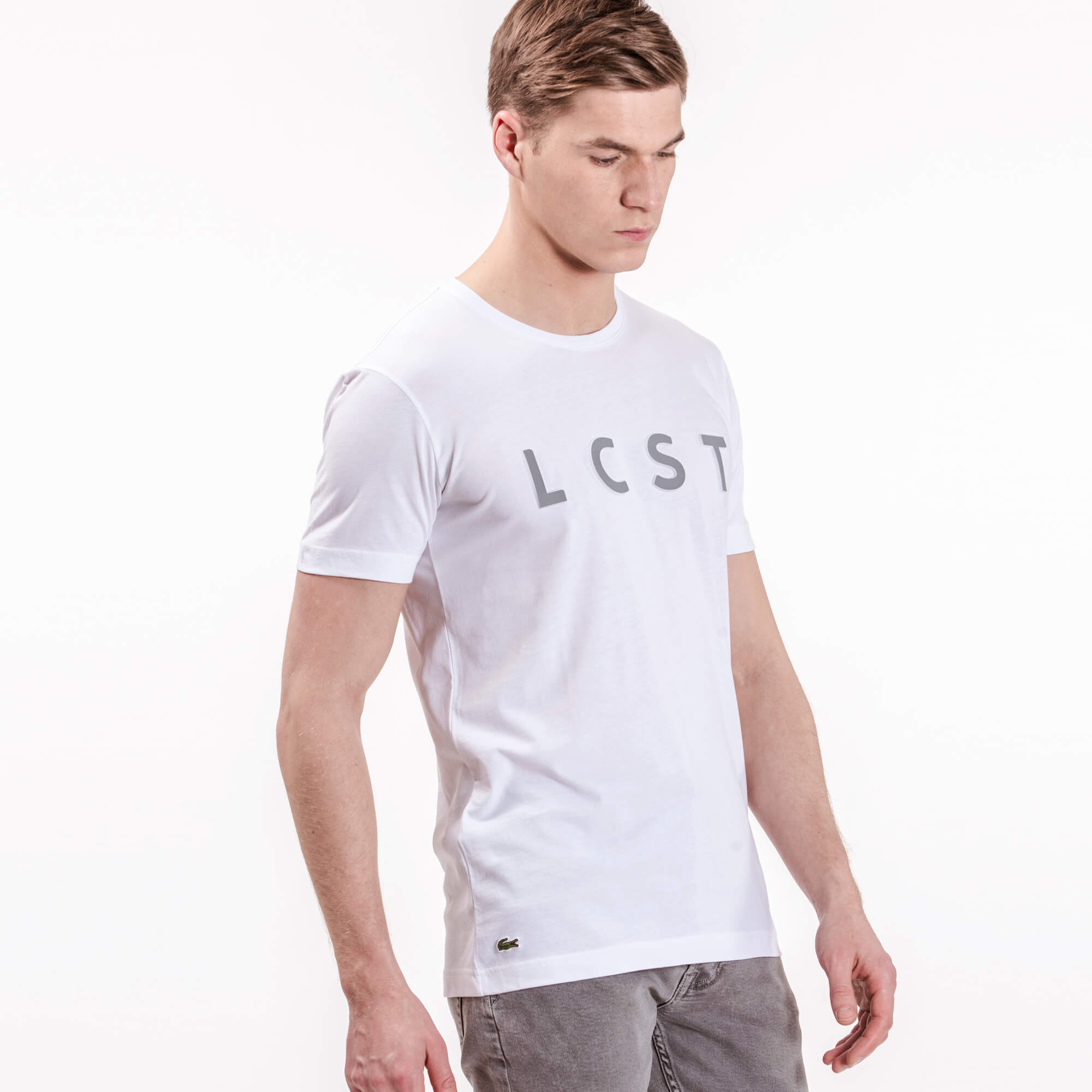 Lacoste Erkek Beyaz T-Shirt