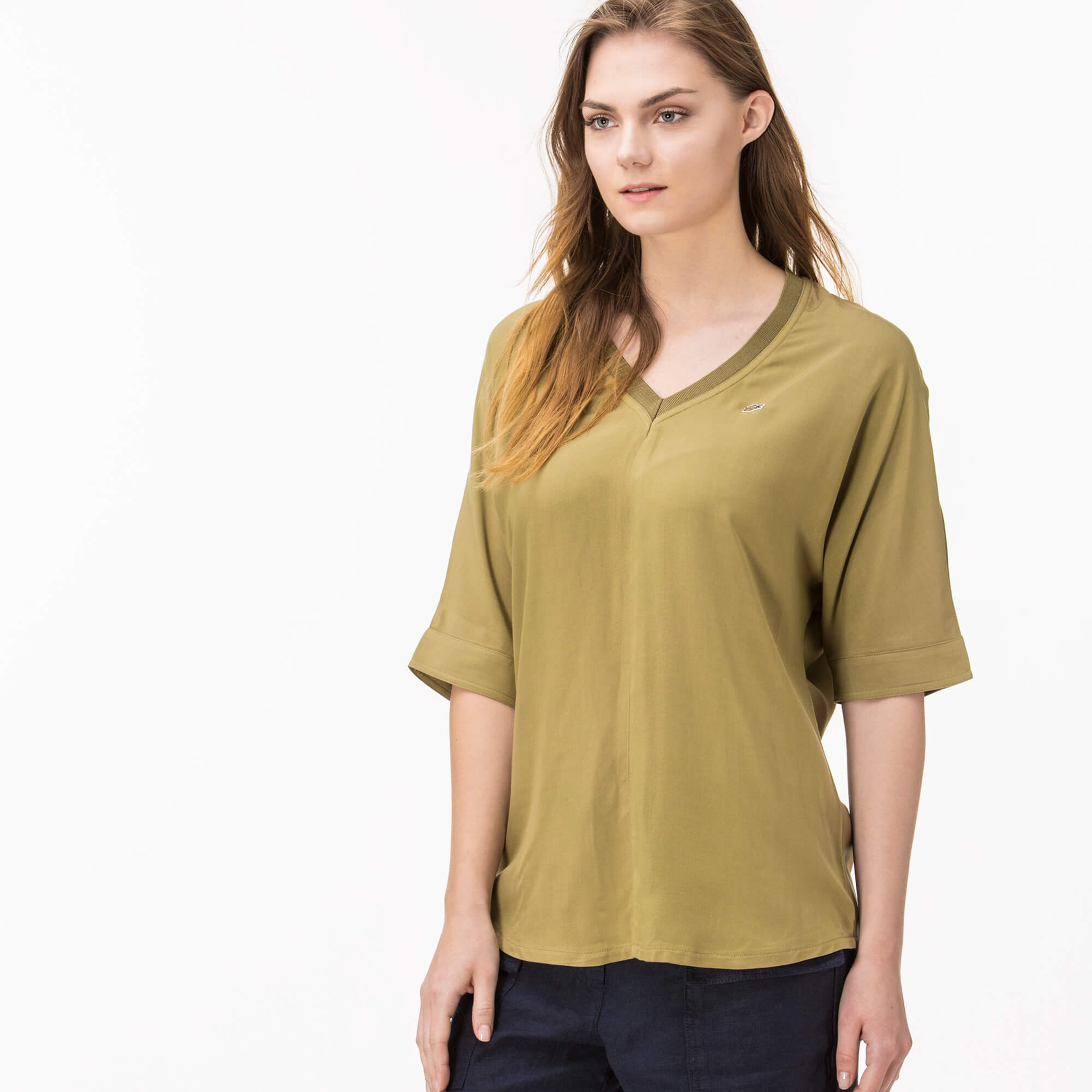 Lacoste Kadın Yeşil Bluz