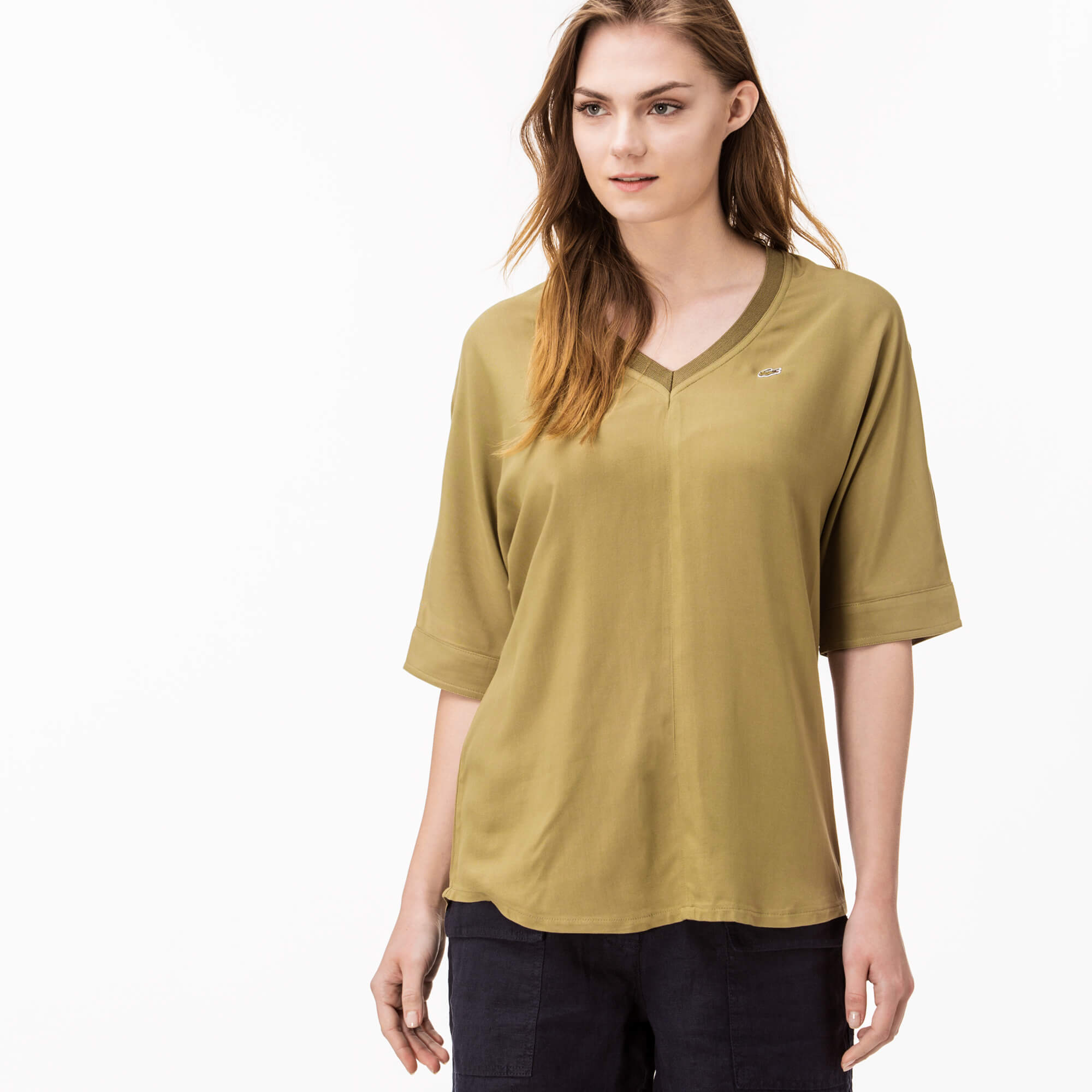 Lacoste Kadın Yeşil Bluz