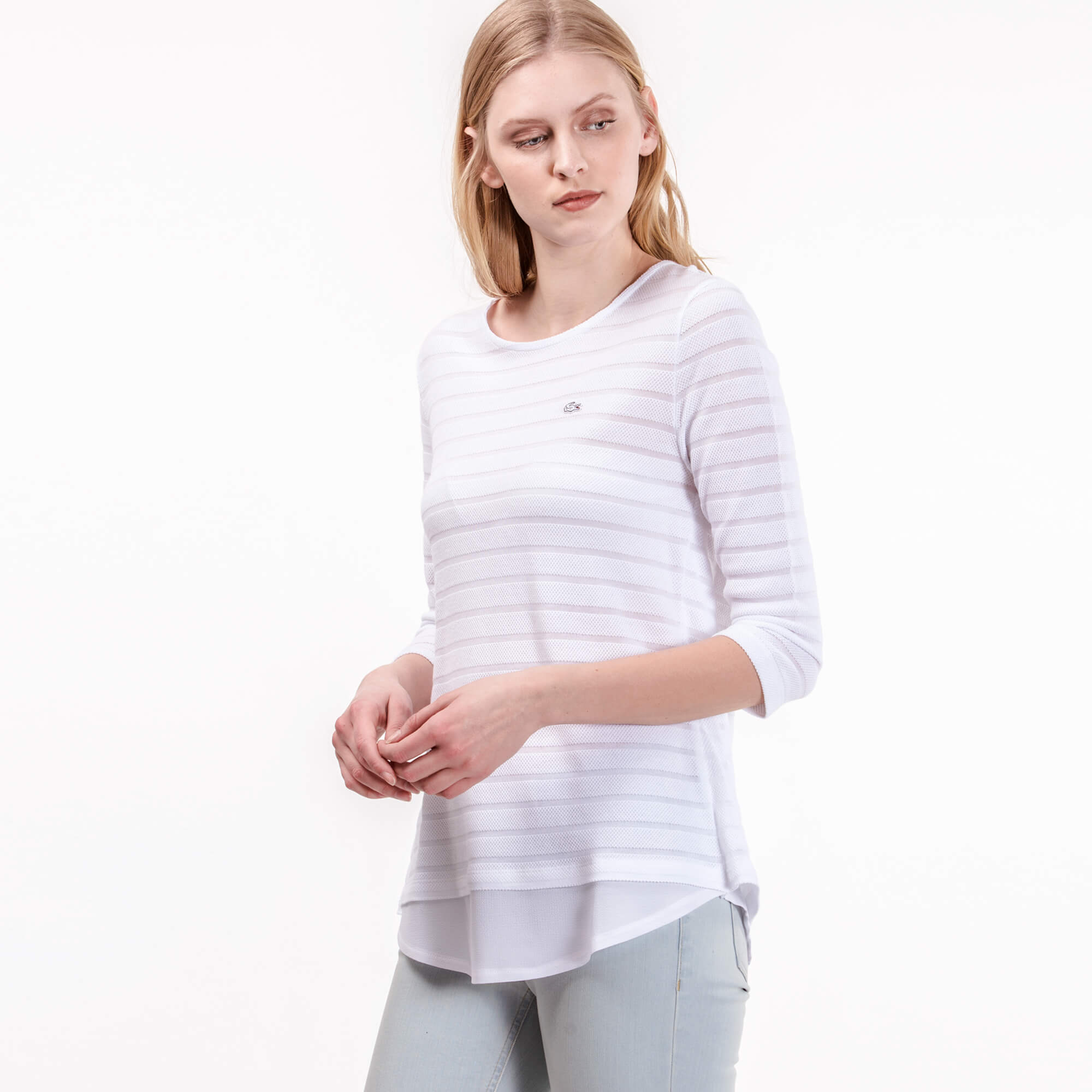 Lacoste Kadın Beyaz T-Shirt