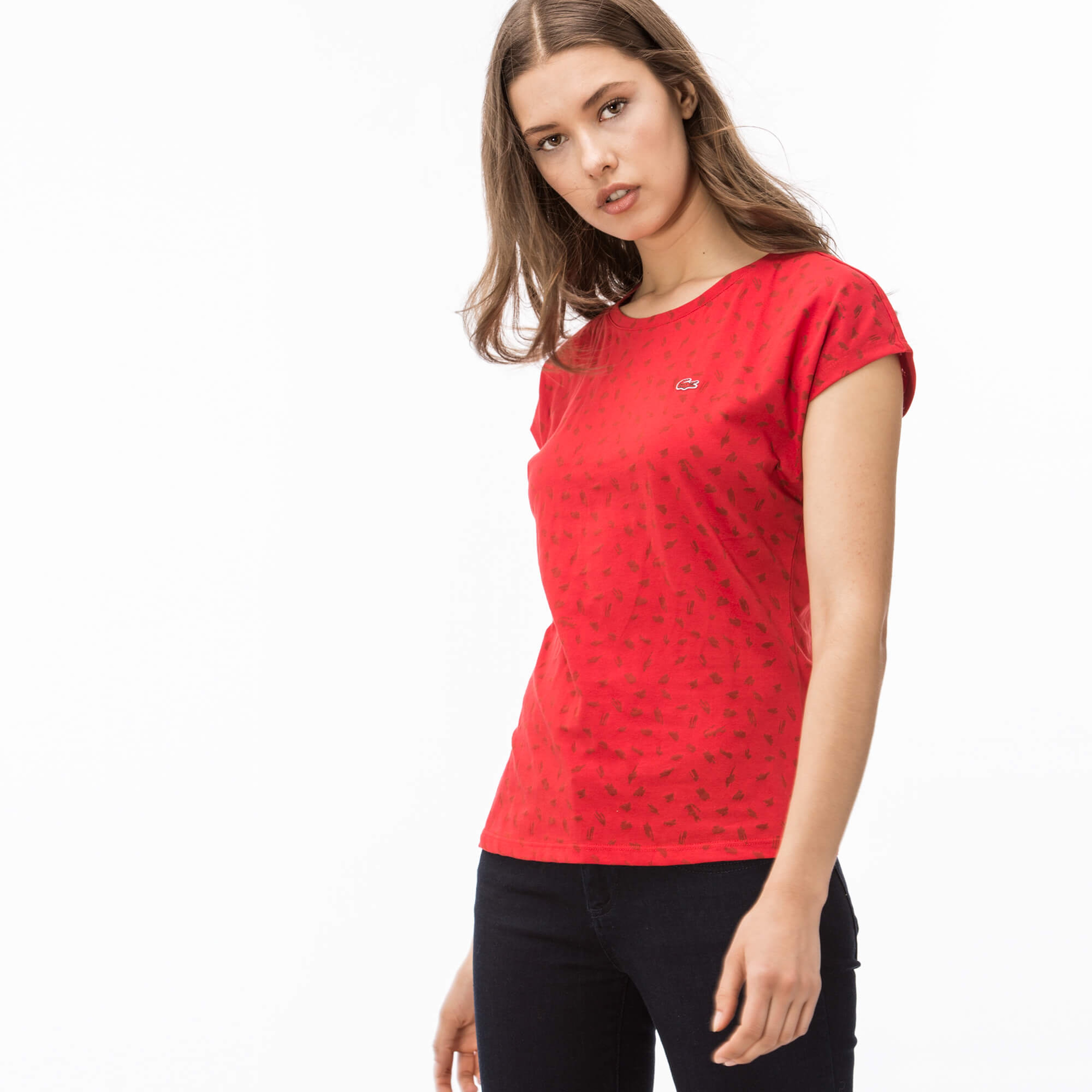 Lacoste Kadın Kırmızı T-Shirt