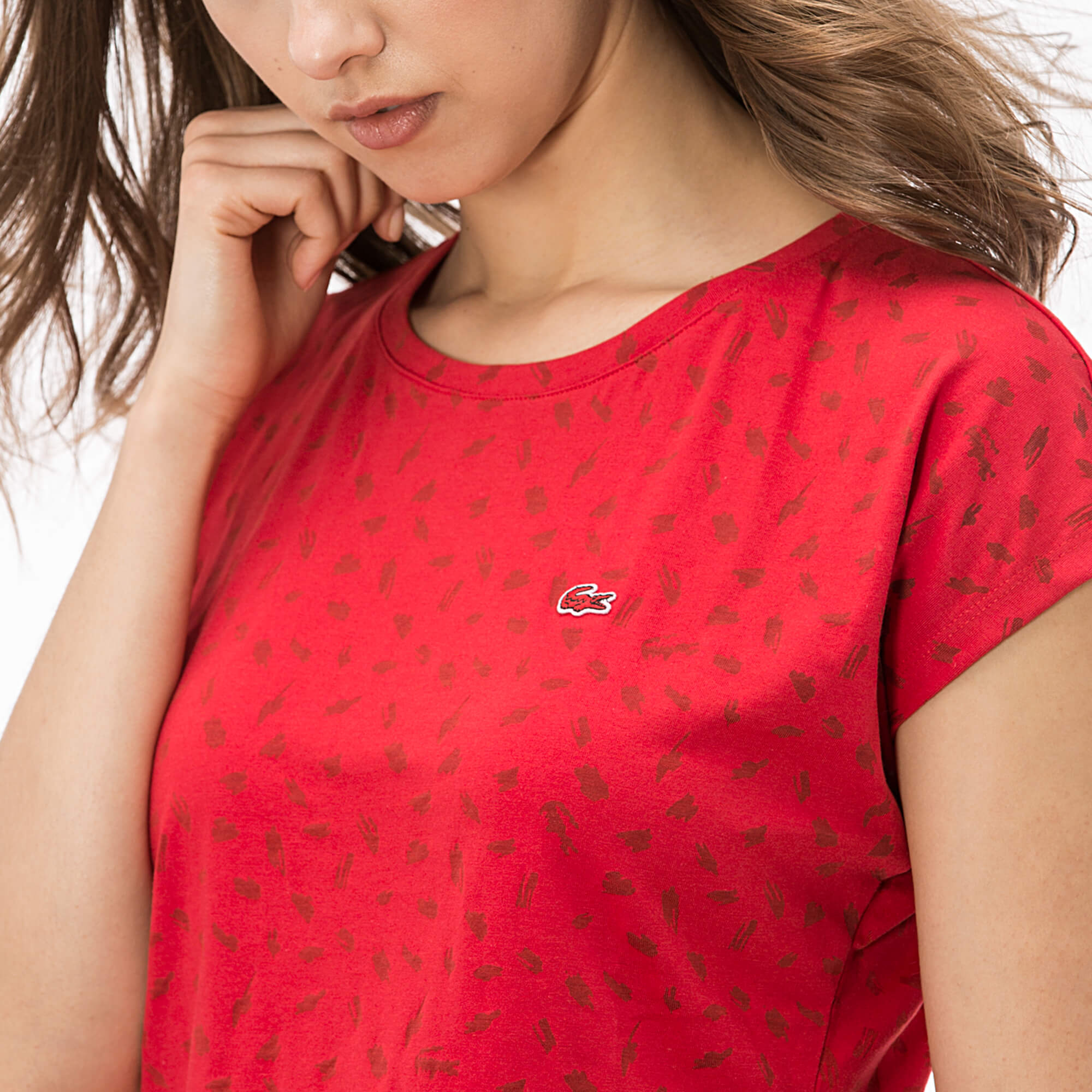 Lacoste Kadın Kırmızı T-Shirt