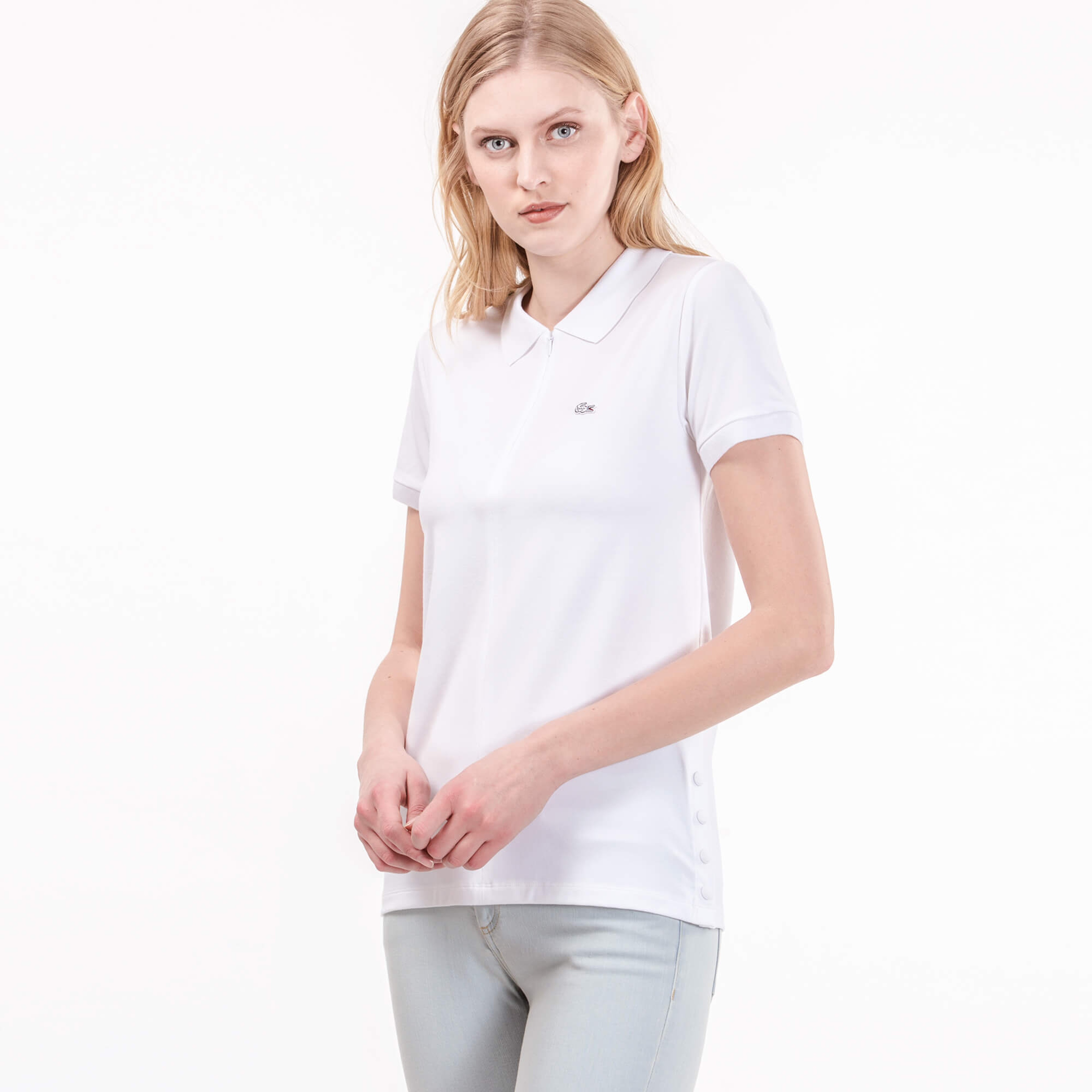 Lacoste Kadın Beyaz Polo