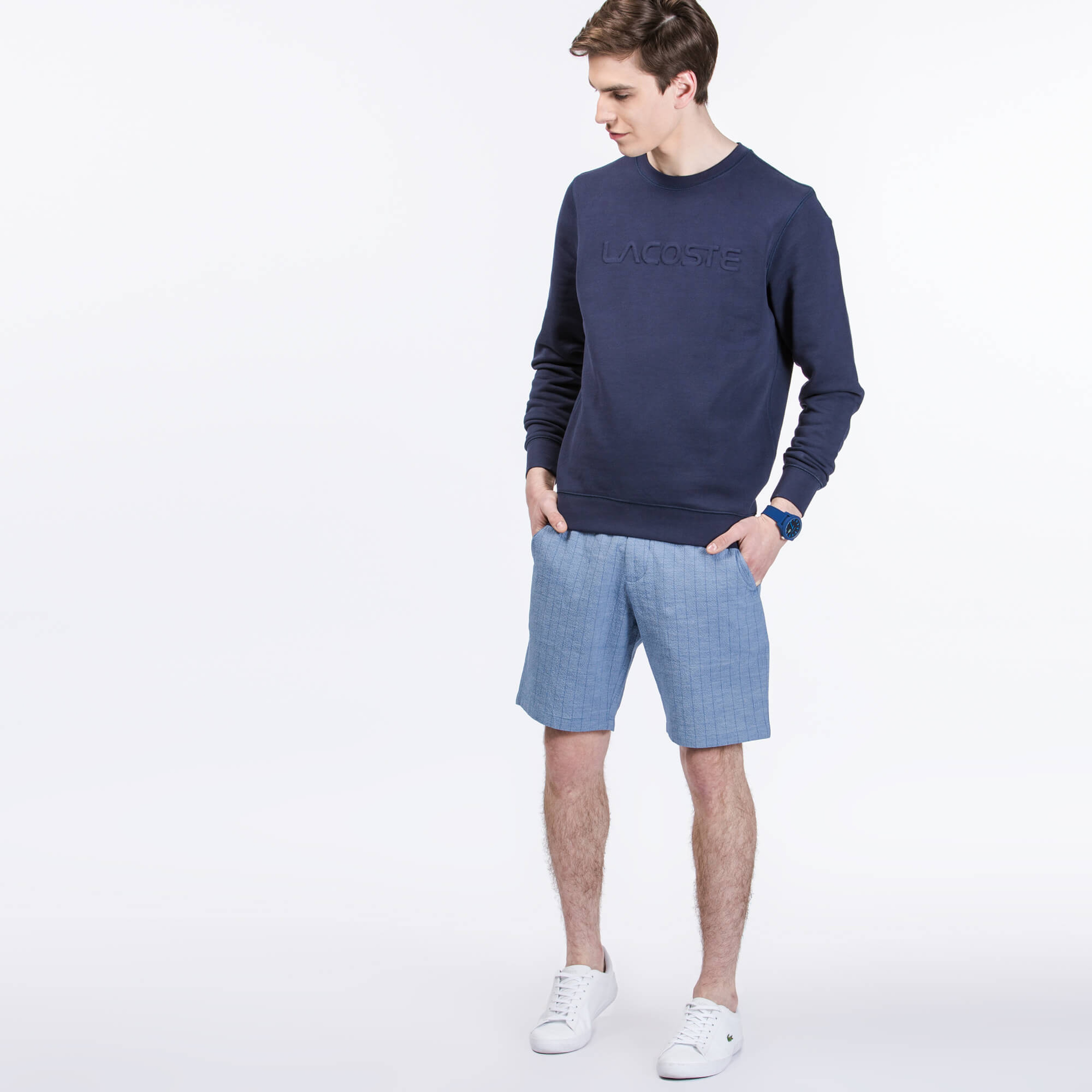 Lacoste Erkek Mavi Bermuda