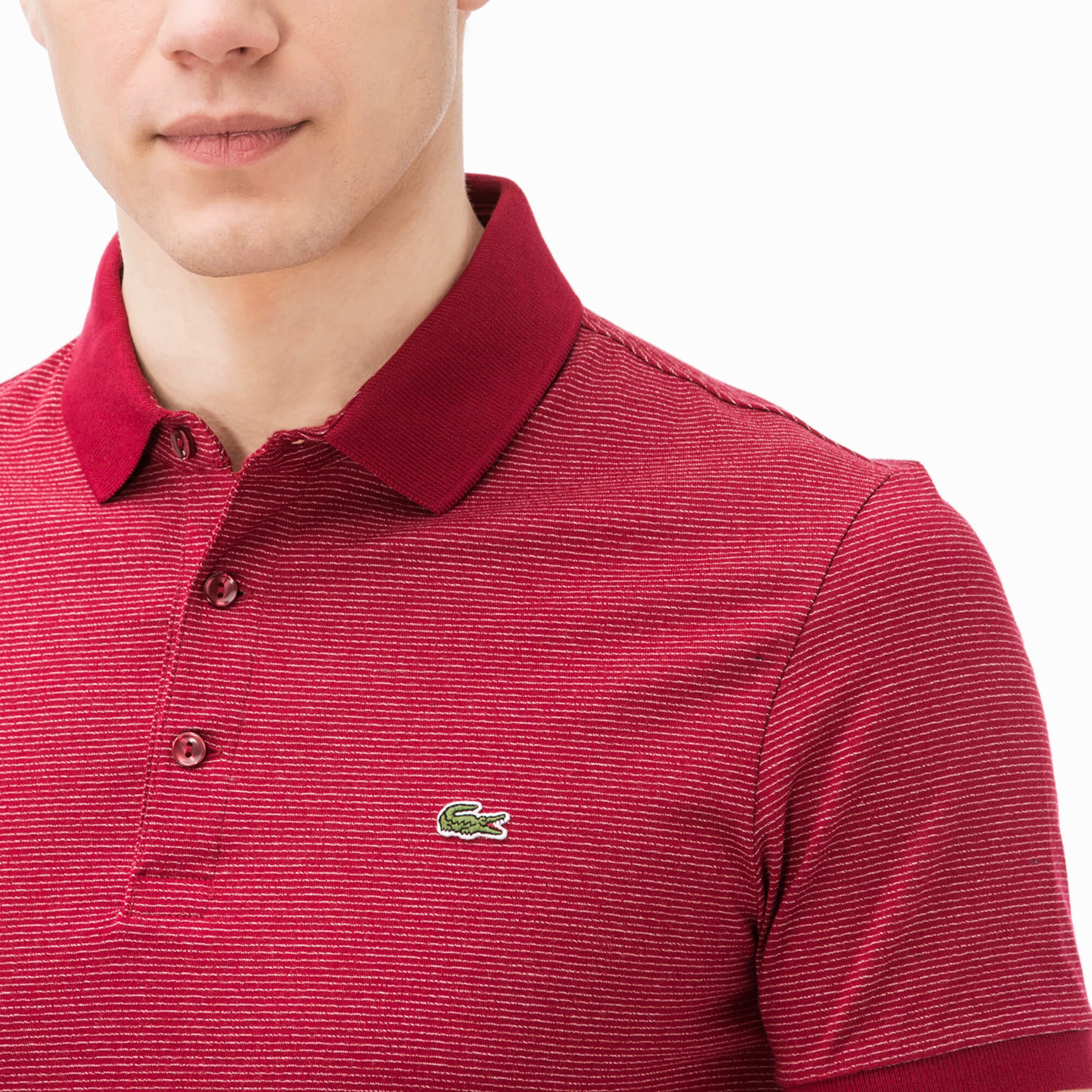 Lacoste Erkek Bordo Slim Fit Polo