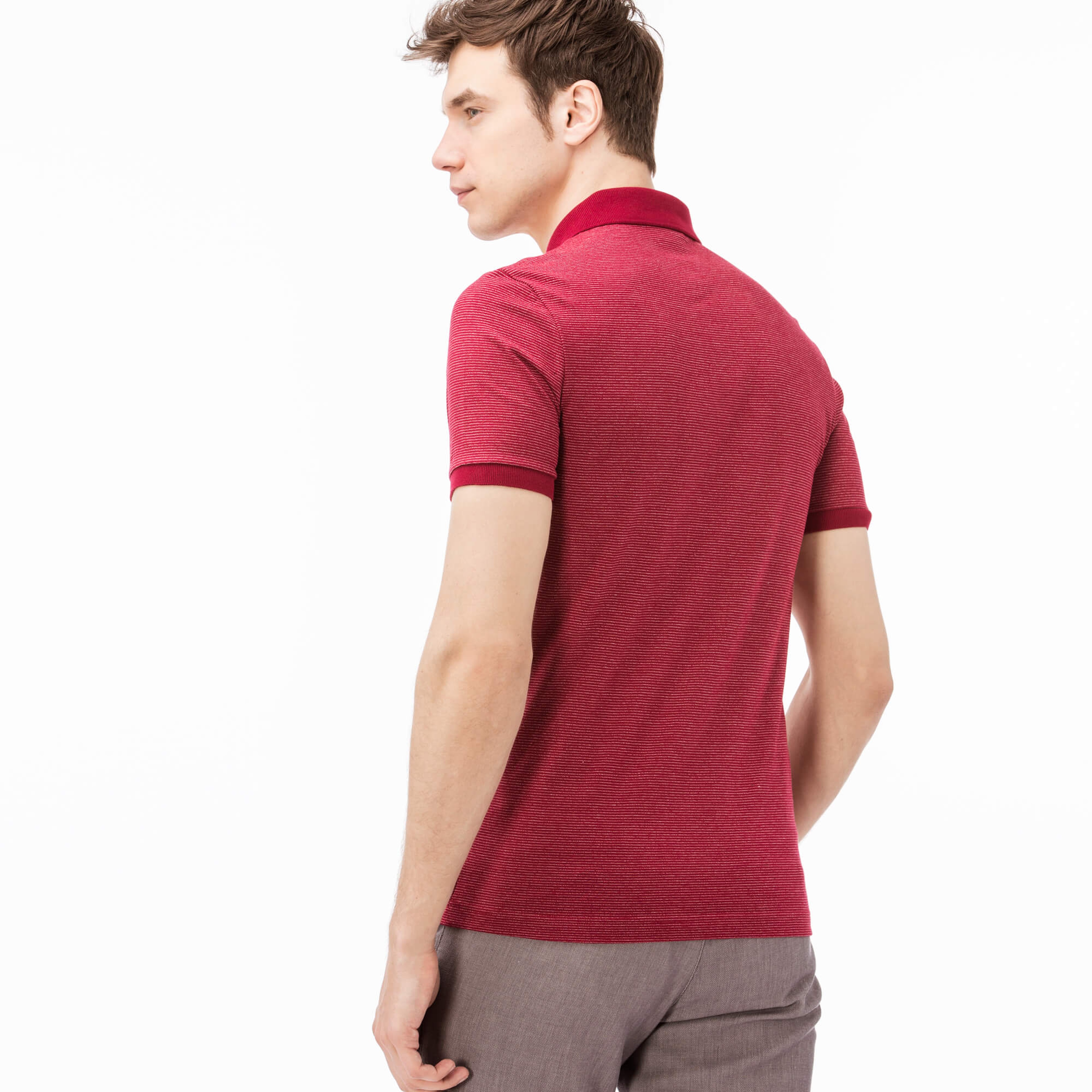 Lacoste Erkek Bordo Slim Fit Polo