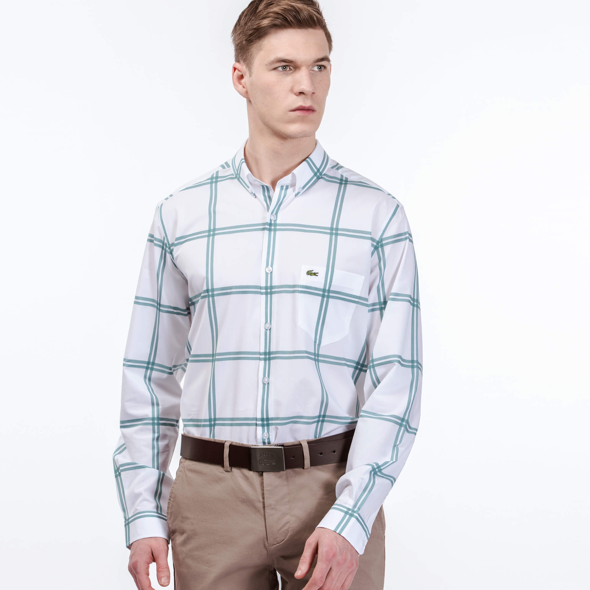 Lacoste Erkek Mavi Regular Fit Gömlek